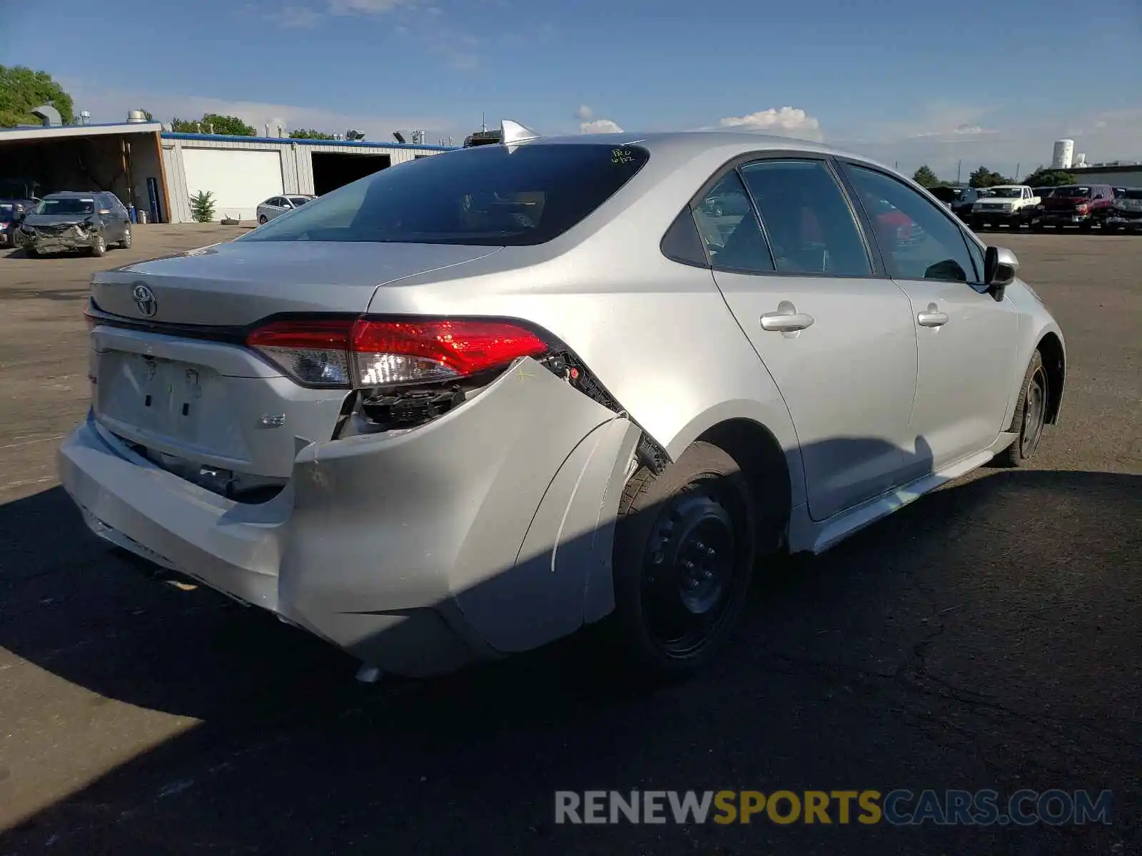 4 Photograph of a damaged car 5YFEPRAE9LP117232 TOYOTA COROLLA 2020