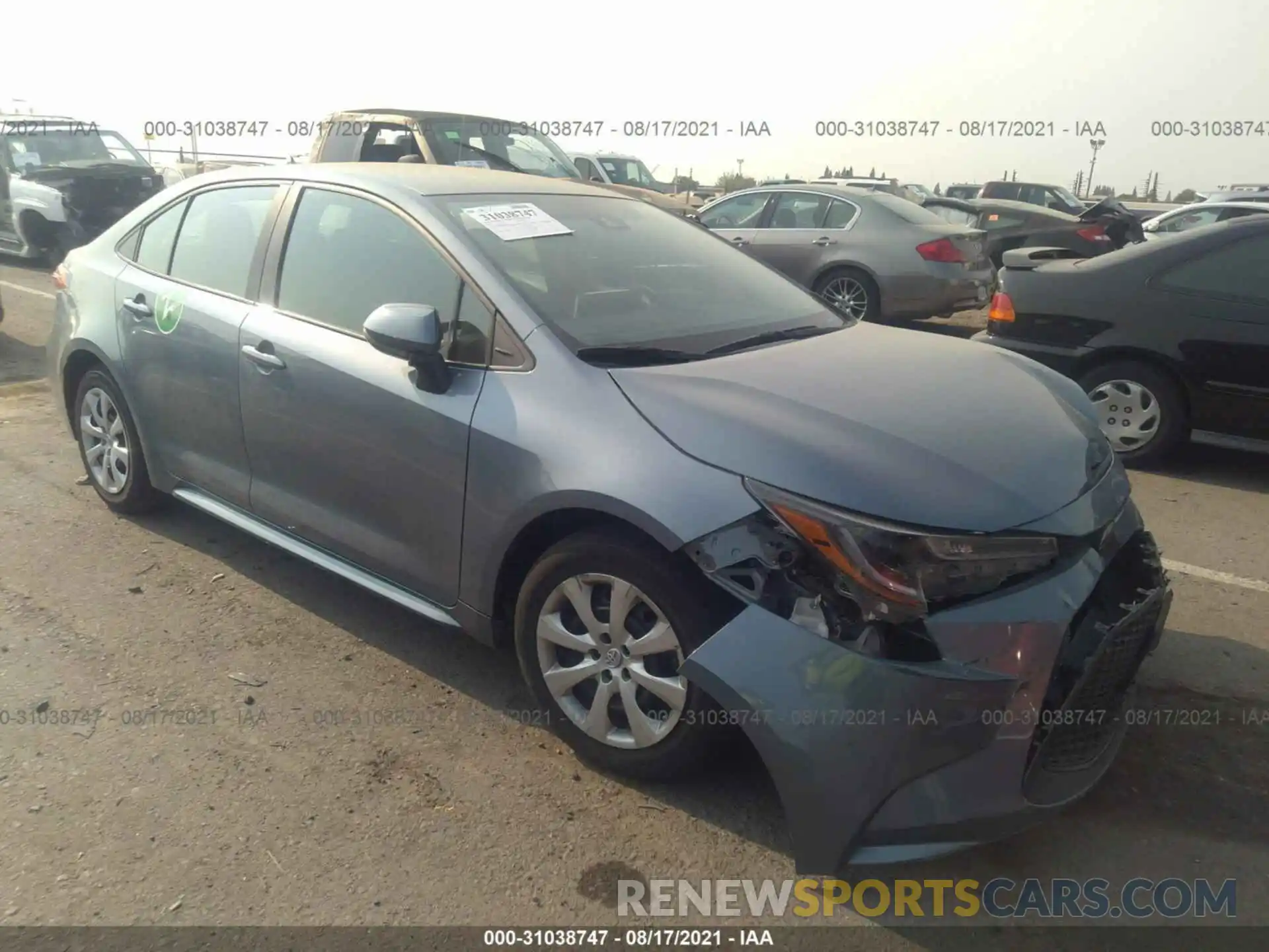 1 Photograph of a damaged car 5YFEPRAE9LP121541 TOYOTA COROLLA 2020