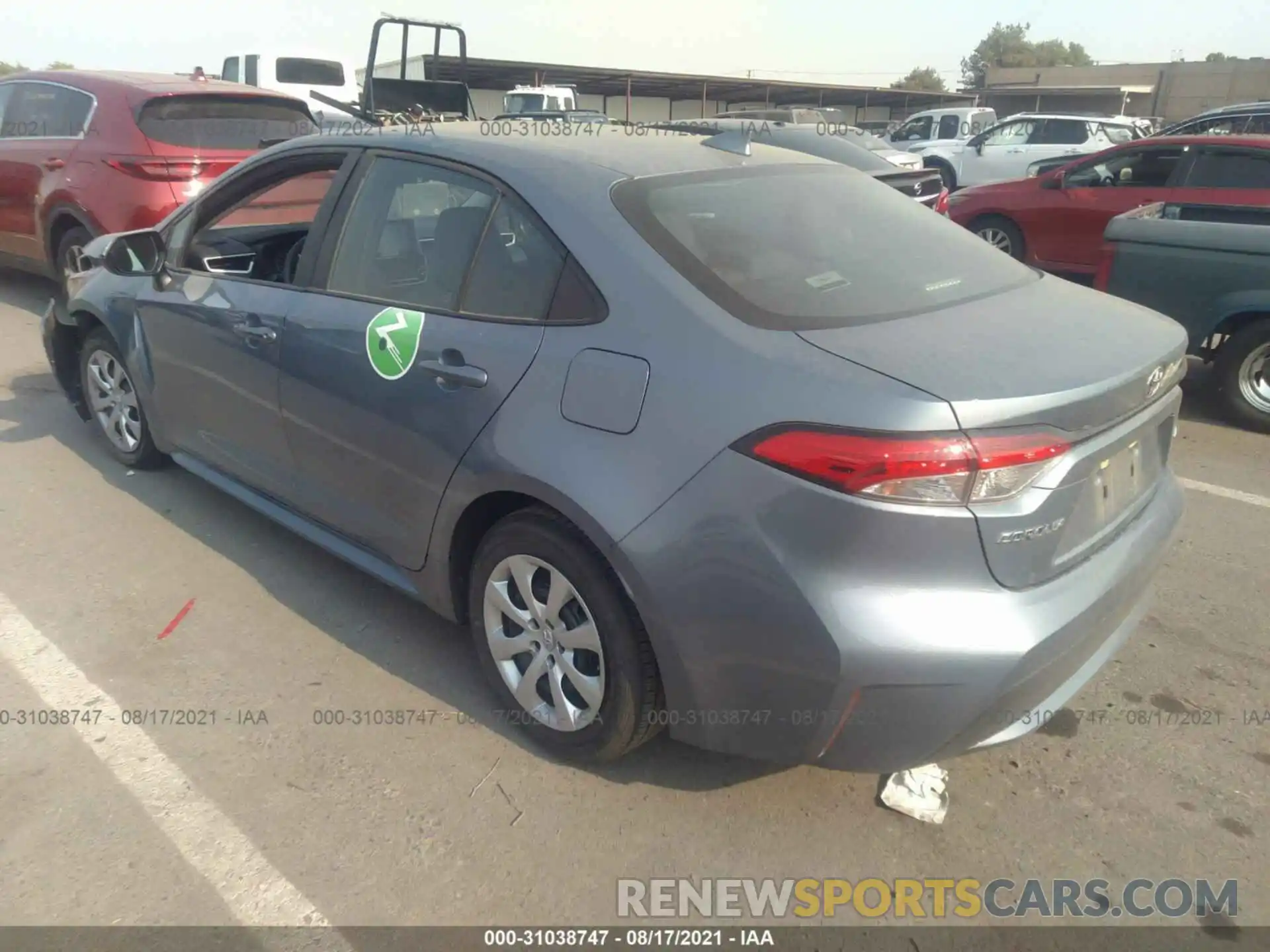 3 Photograph of a damaged car 5YFEPRAE9LP121541 TOYOTA COROLLA 2020