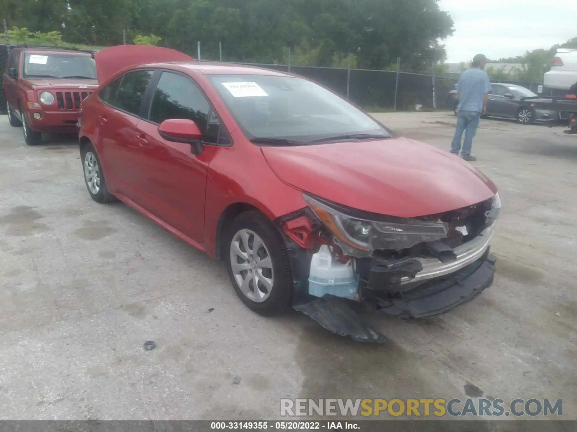 1 Photograph of a damaged car 5YFEPRAE9LP143149 TOYOTA COROLLA 2020