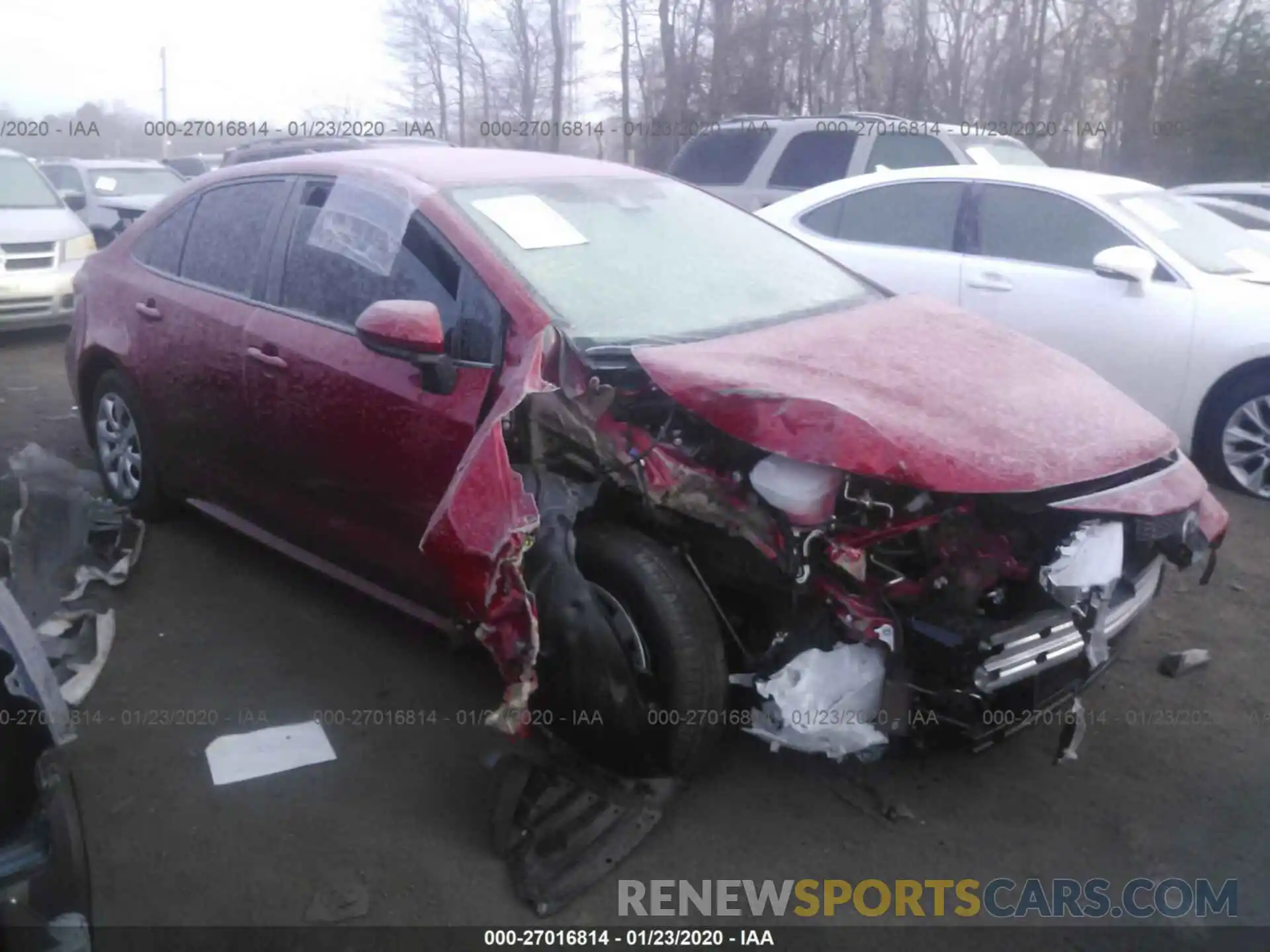 1 Photograph of a damaged car 5YFEPRAEXLP017592 TOYOTA COROLLA 2020