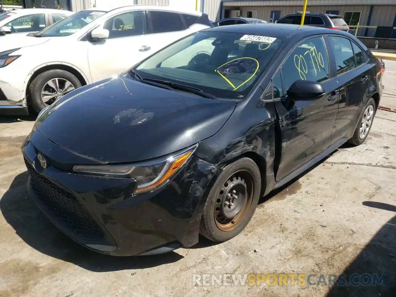 2 Photograph of a damaged car 5YFEPRAEXLP018371 TOYOTA COROLLA 2020