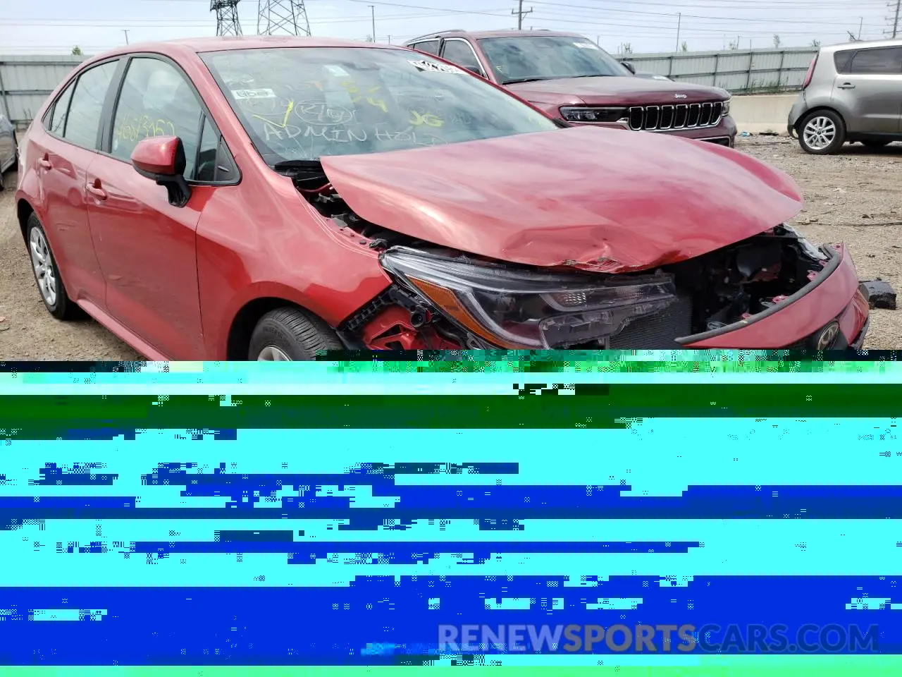 1 Photograph of a damaged car 5YFEPRAEXLP029497 TOYOTA COROLLA 2020