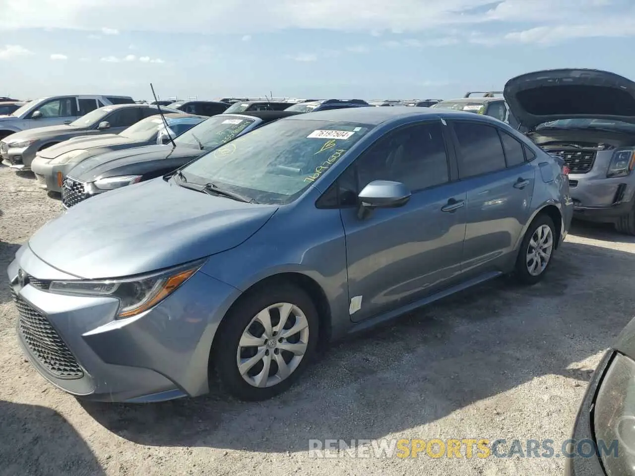 1 Photograph of a damaged car 5YFEPRAEXLP031380 TOYOTA COROLLA 2020