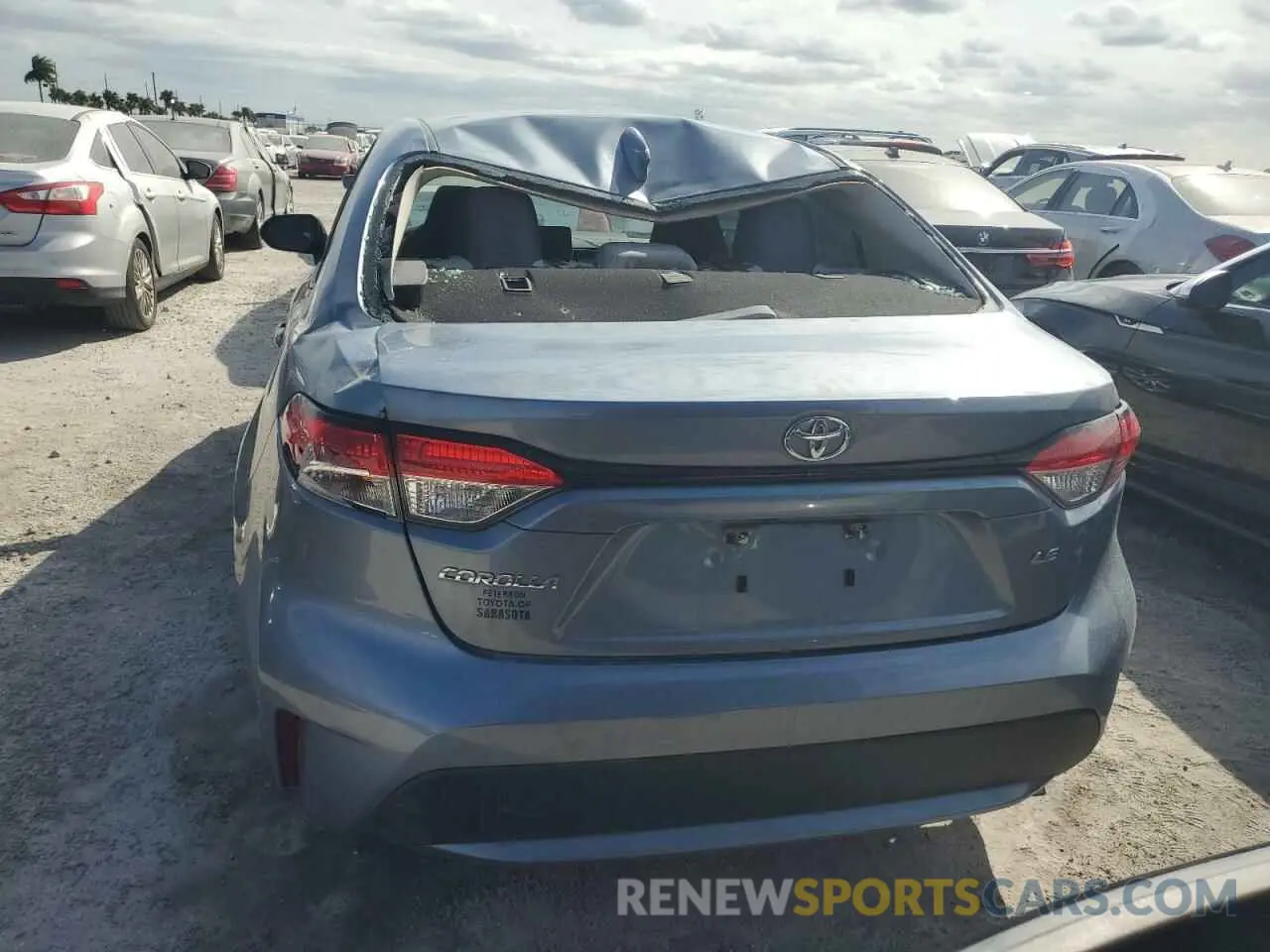 6 Photograph of a damaged car 5YFEPRAEXLP031380 TOYOTA COROLLA 2020