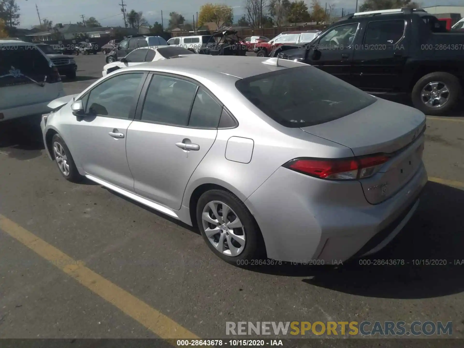 3 Photograph of a damaged car 5YFEPRAEXLP032481 TOYOTA COROLLA 2020