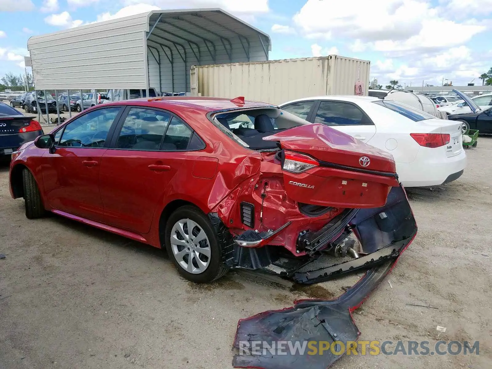 3 Photograph of a damaged car 5YFEPRAEXLP036997 TOYOTA COROLLA 2020
