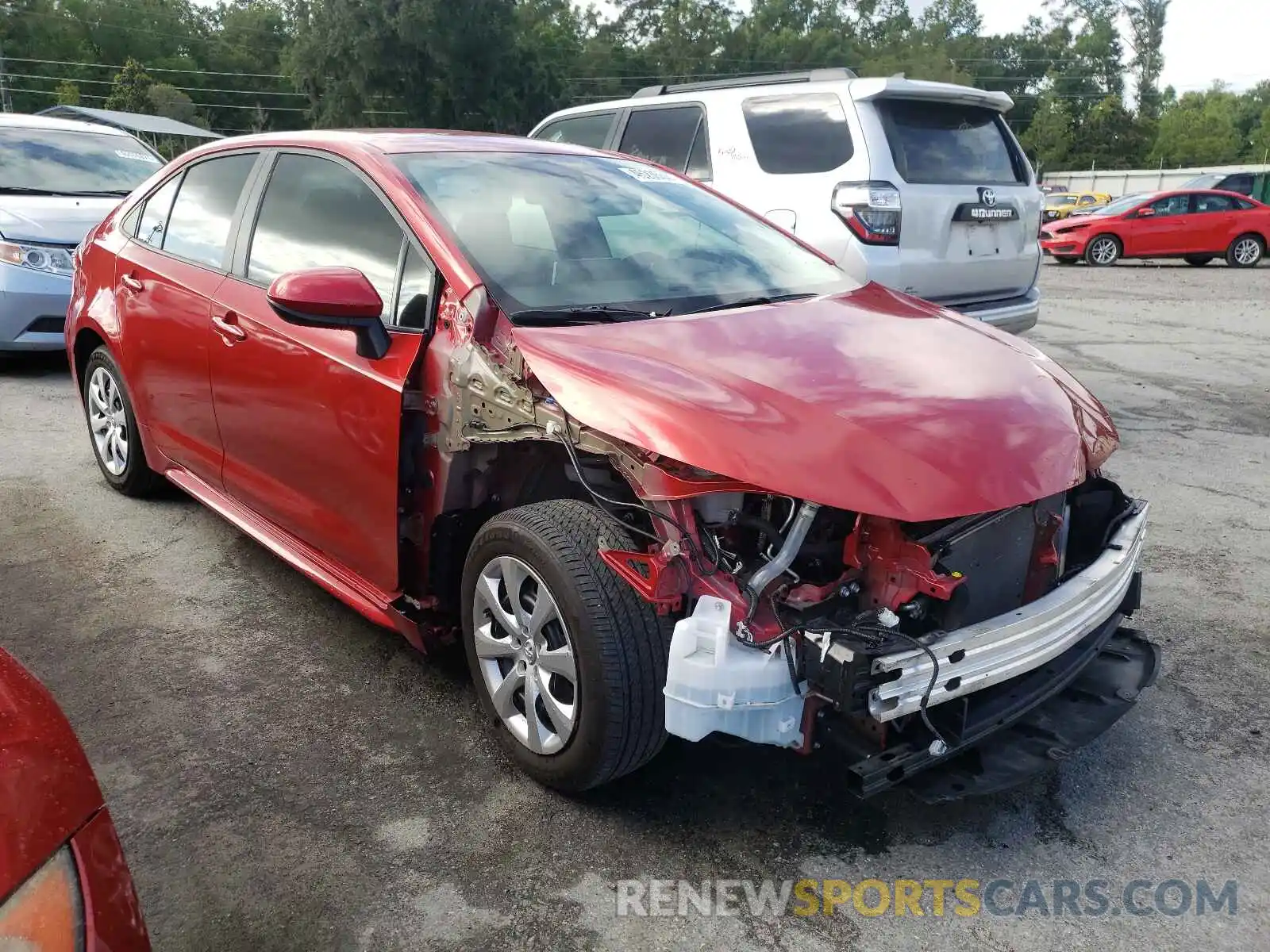 1 Photograph of a damaged car 5YFEPRAEXLP043299 TOYOTA COROLLA 2020