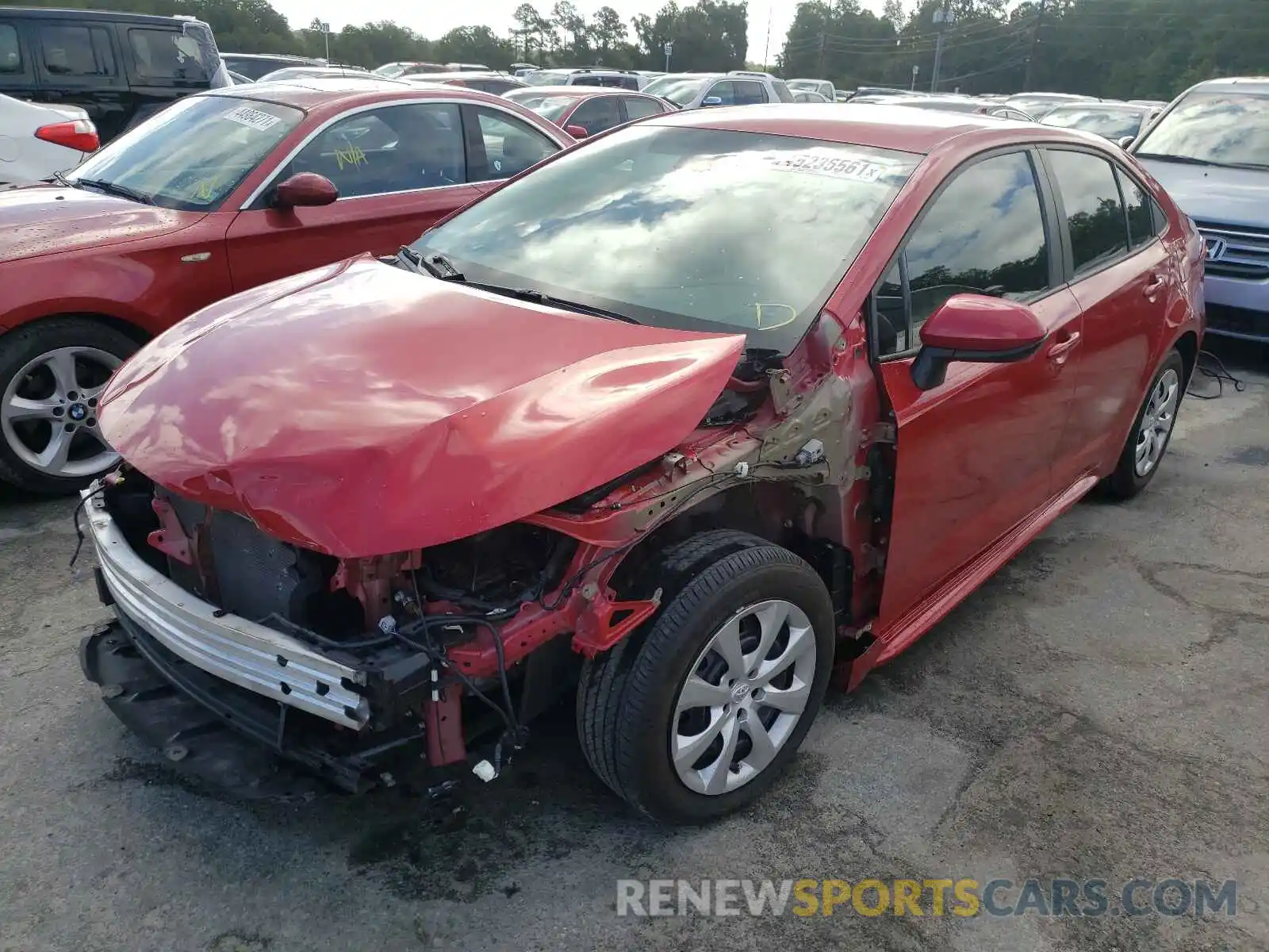 2 Photograph of a damaged car 5YFEPRAEXLP043299 TOYOTA COROLLA 2020