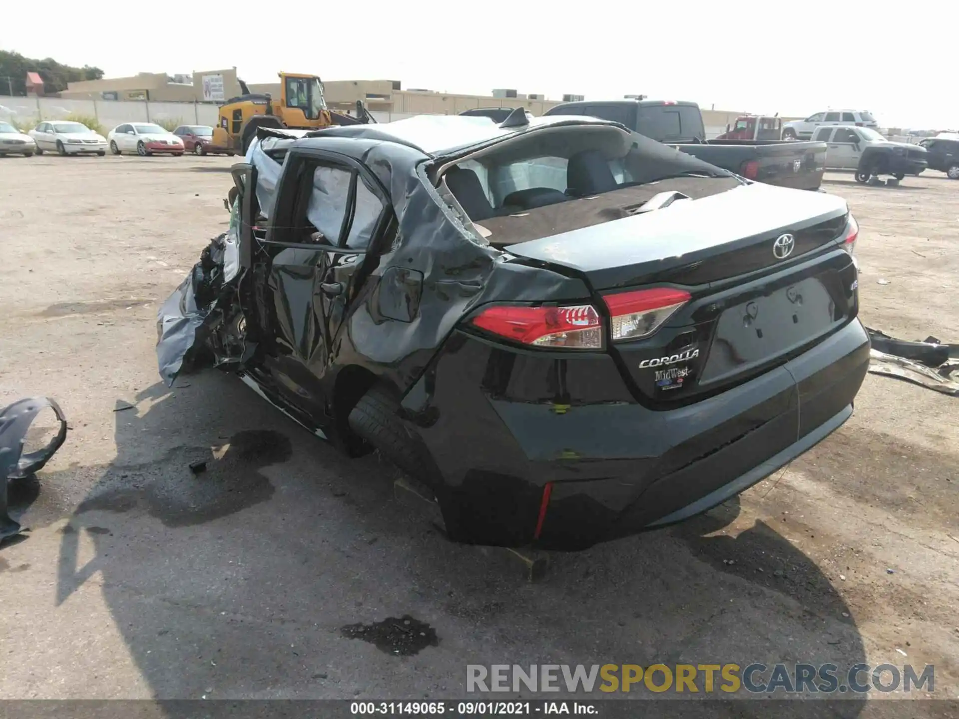 3 Photograph of a damaged car 5YFEPRAEXLP049751 TOYOTA COROLLA 2020