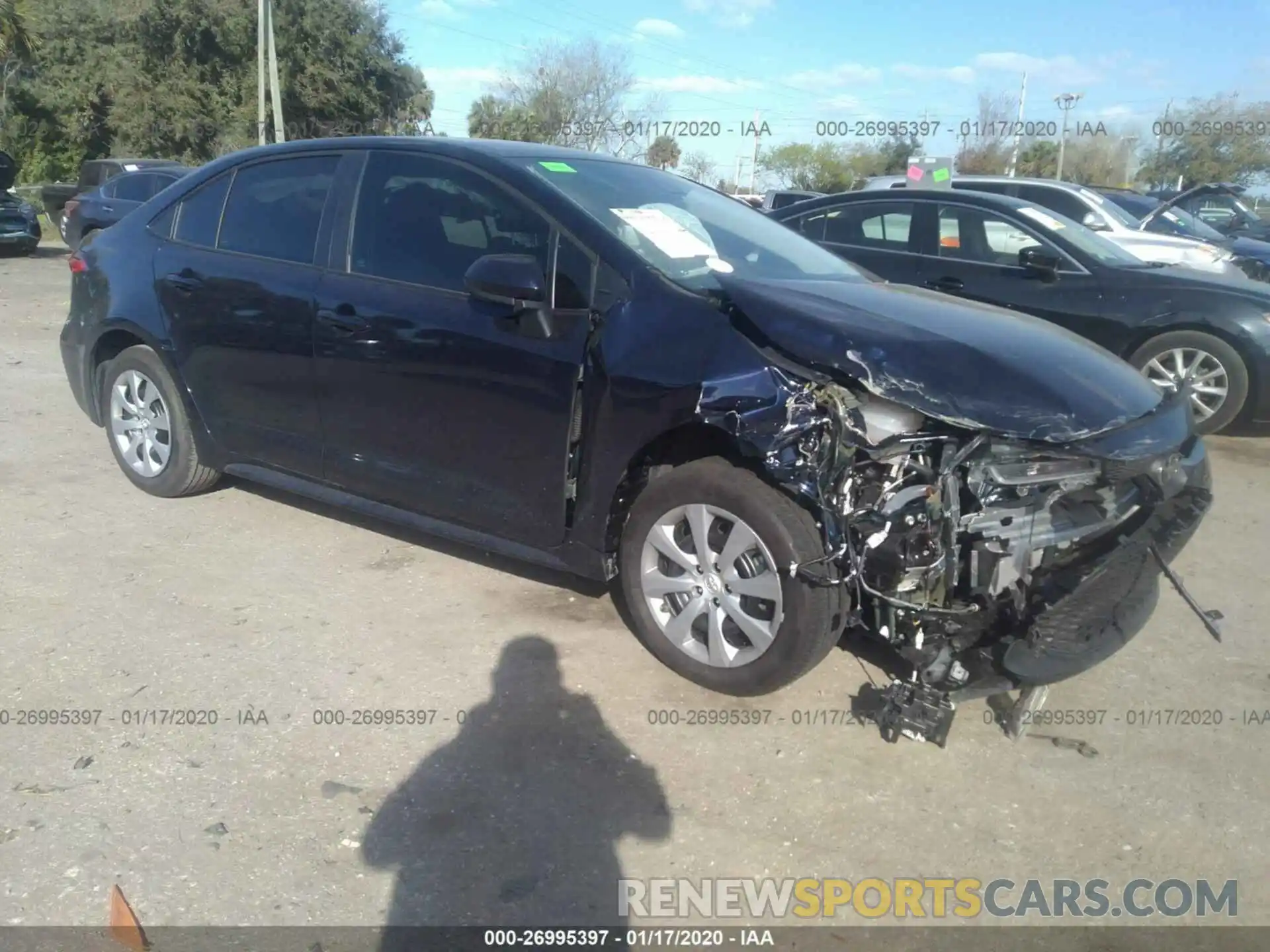 1 Photograph of a damaged car 5YFEPRAEXLP066839 TOYOTA COROLLA 2020