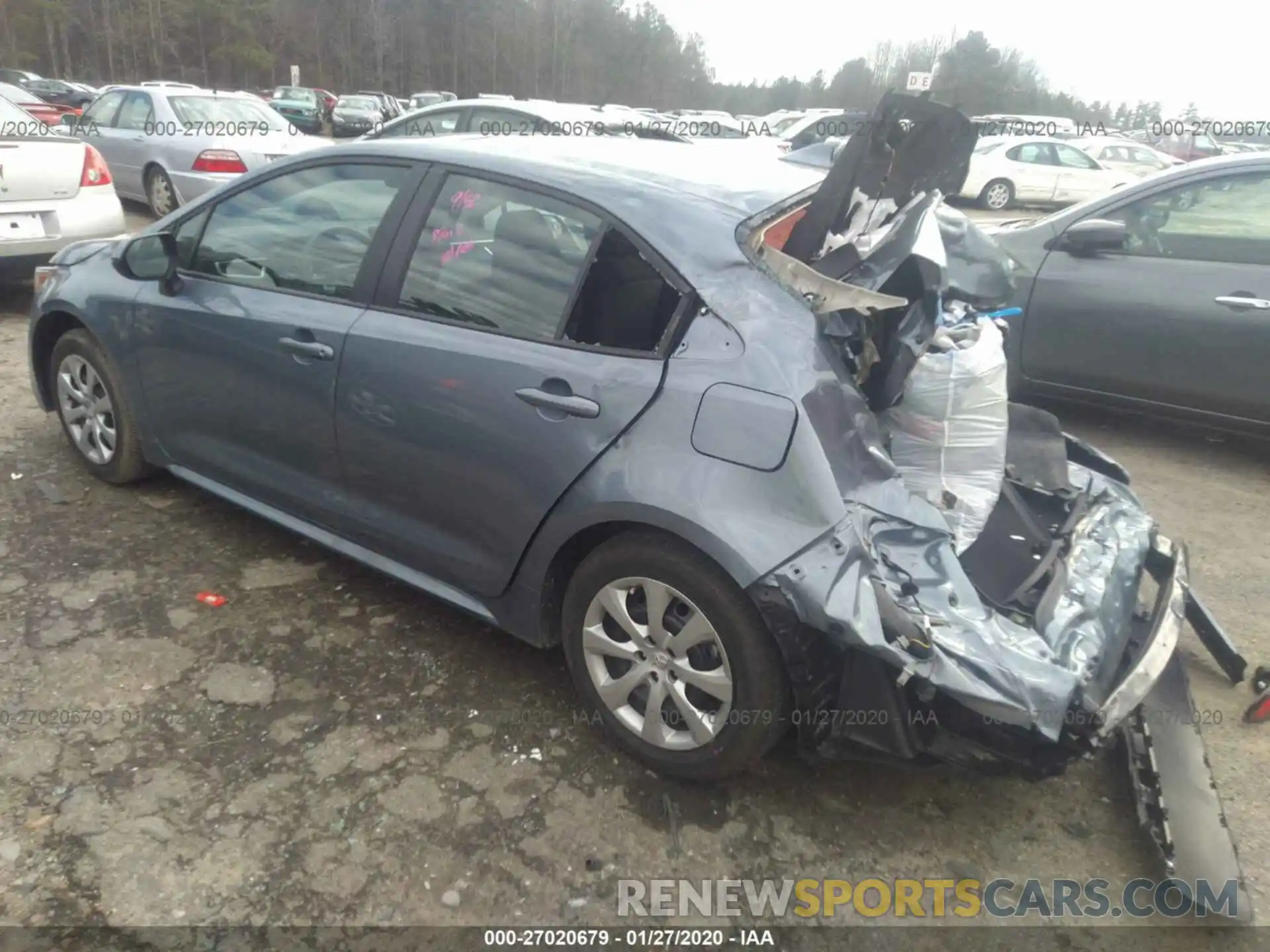 3 Photograph of a damaged car 5YFEPRAEXLP070650 TOYOTA COROLLA 2020