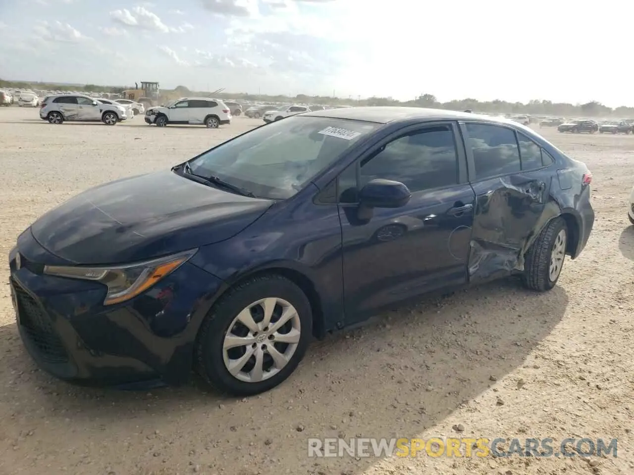 1 Photograph of a damaged car 5YFEPRAEXLP074150 TOYOTA COROLLA 2020