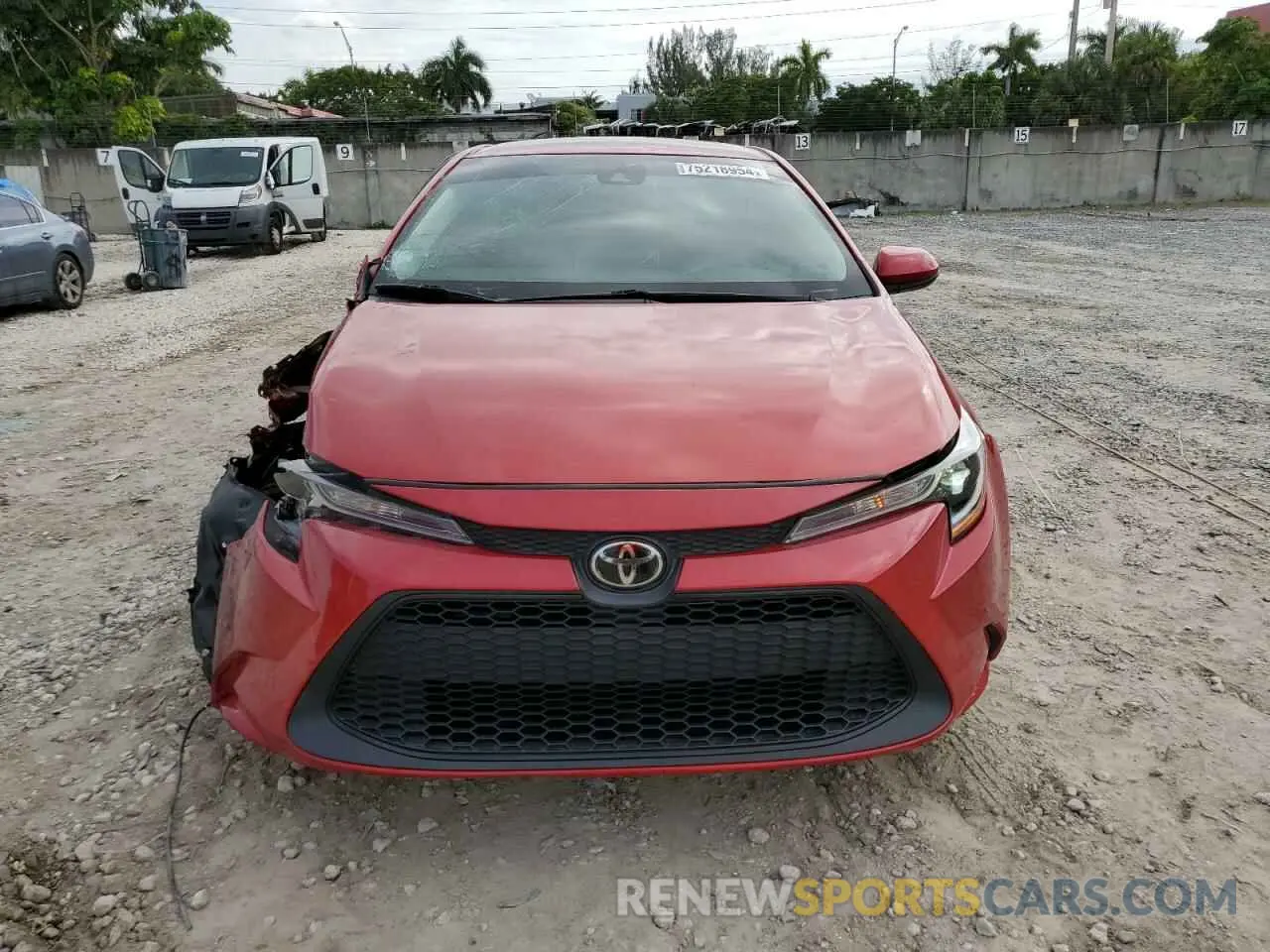 5 Photograph of a damaged car 5YFEPRAEXLP076271 TOYOTA COROLLA 2020