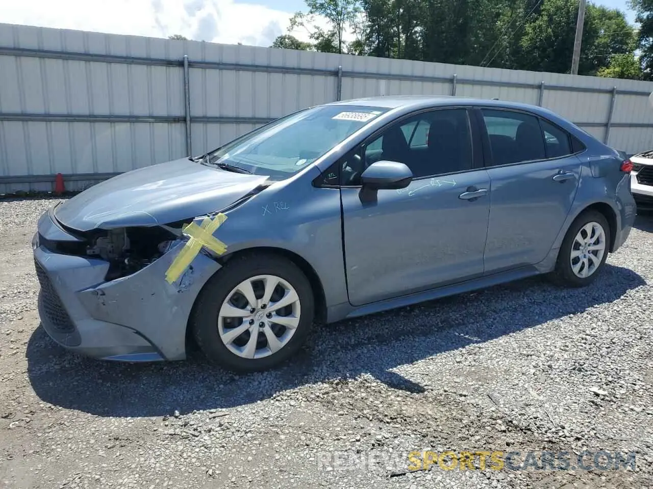 1 Photograph of a damaged car 5YFEPRAEXLP085200 TOYOTA COROLLA 2020