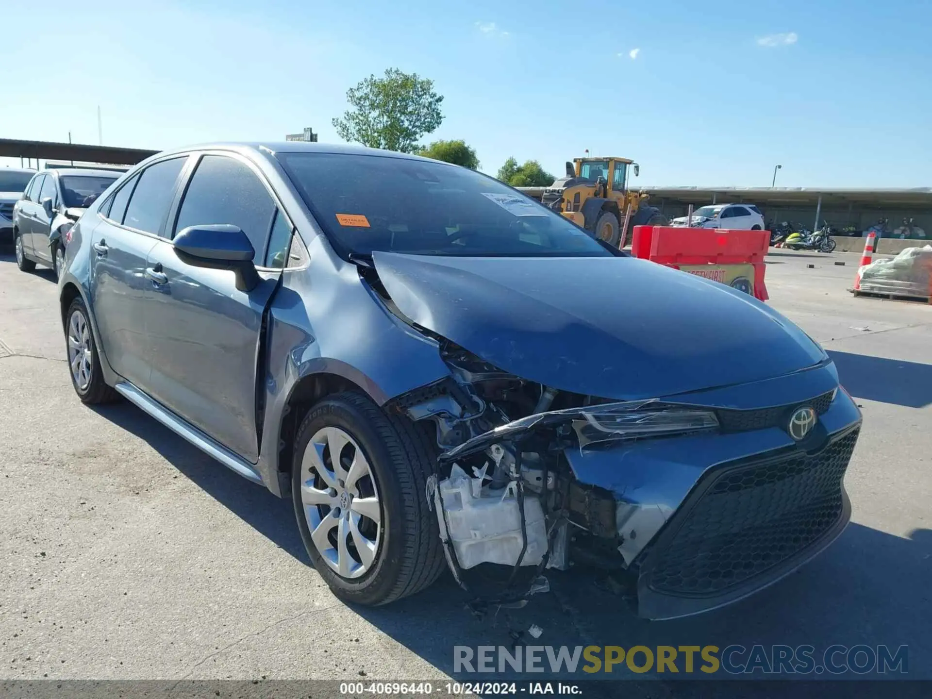 1 Photograph of a damaged car 5YFEPRAEXLP087111 TOYOTA COROLLA 2020