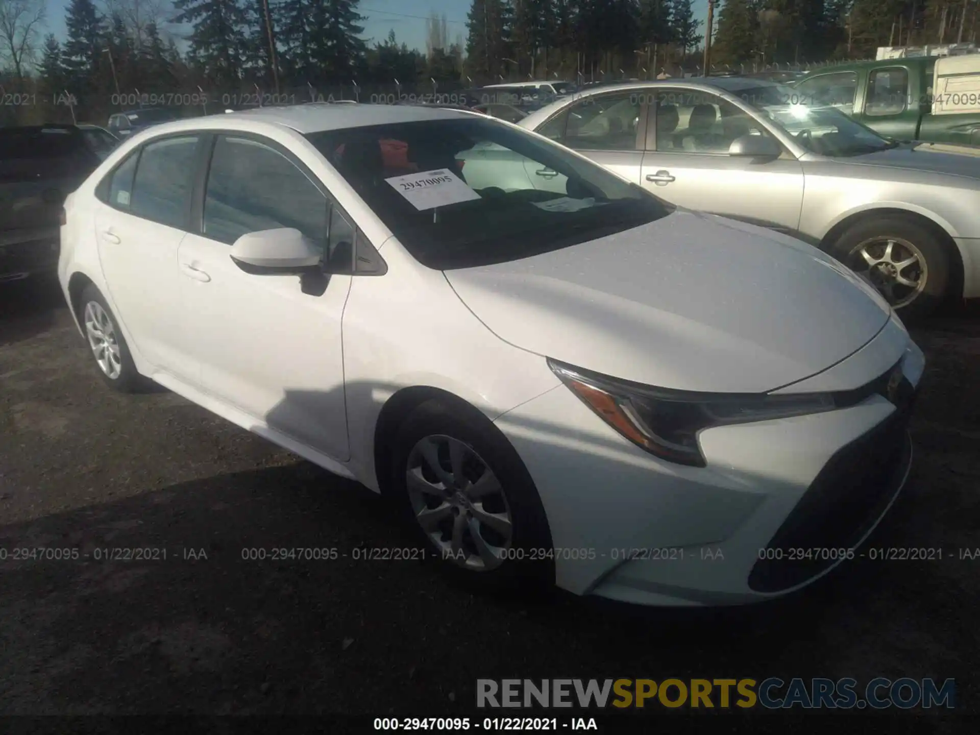 1 Photograph of a damaged car 5YFEPRAEXLP093863 TOYOTA COROLLA 2020