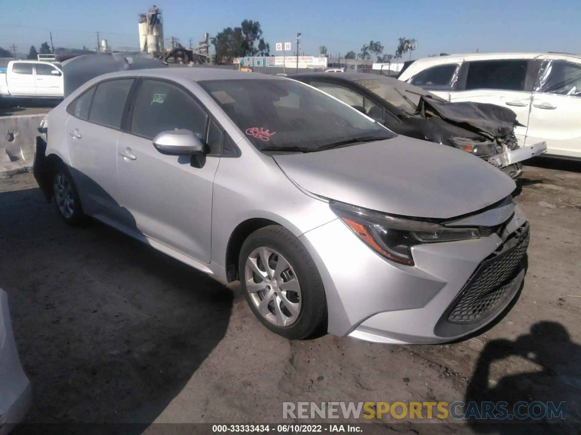 1 Photograph of a damaged car 5YFEPRAEXLP097153 TOYOTA COROLLA 2020