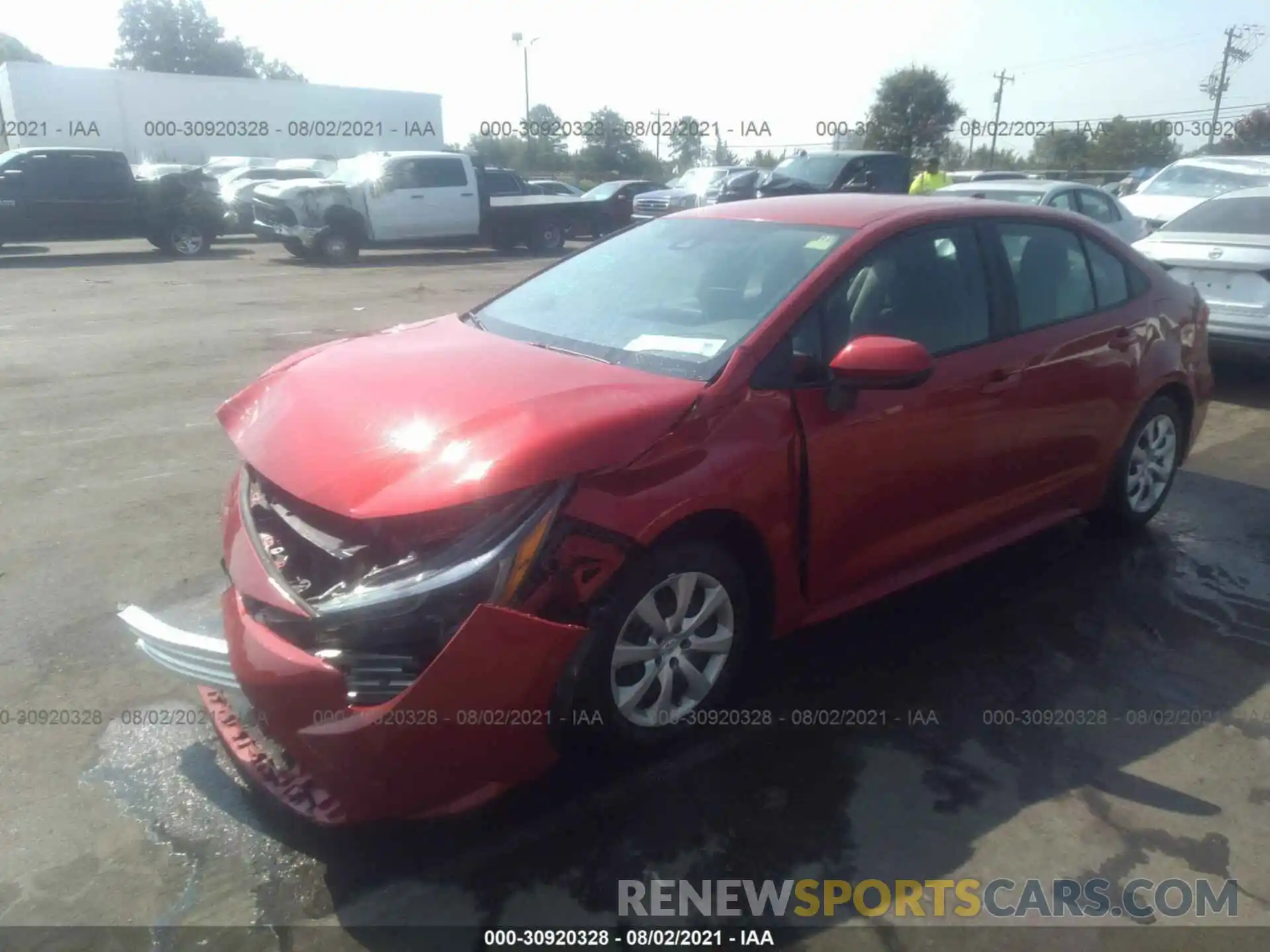 2 Photograph of a damaged car 5YFEPRAEXLP102996 TOYOTA COROLLA 2020