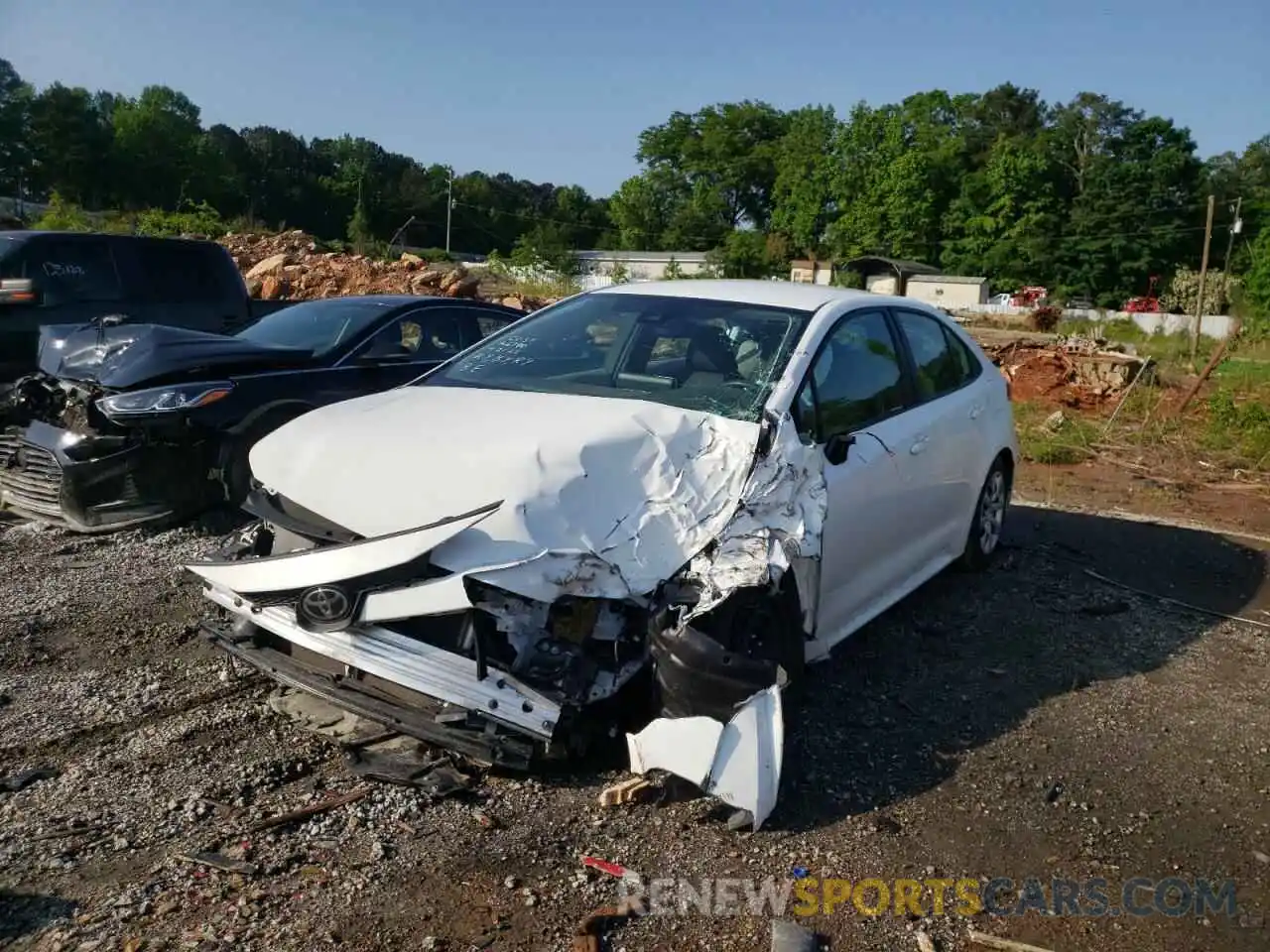 2 Photograph of a damaged car 5YFEPRAEXLP105803 TOYOTA COROLLA 2020