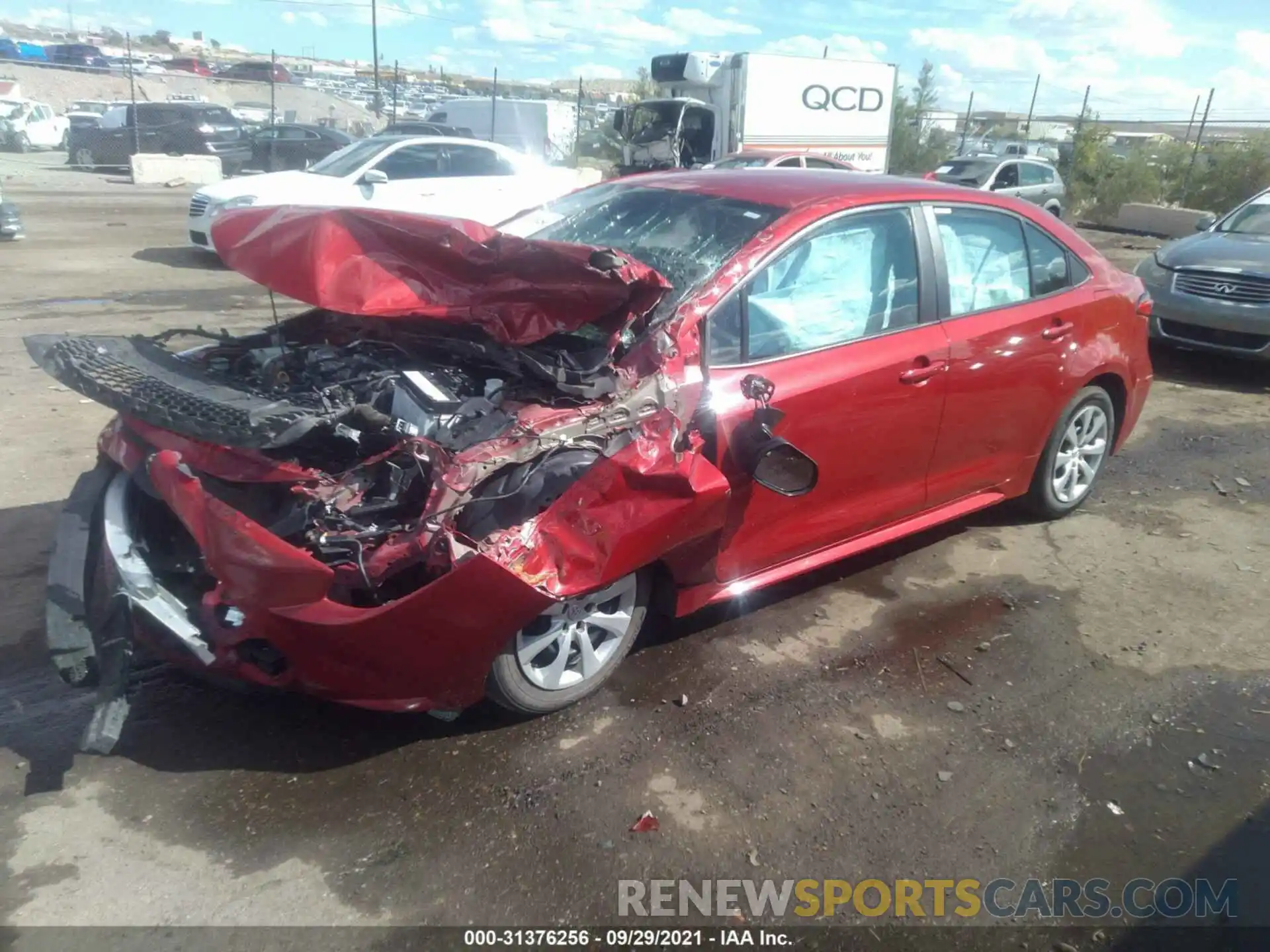 2 Photograph of a damaged car 5YFEPRAEXLP118034 TOYOTA COROLLA 2020