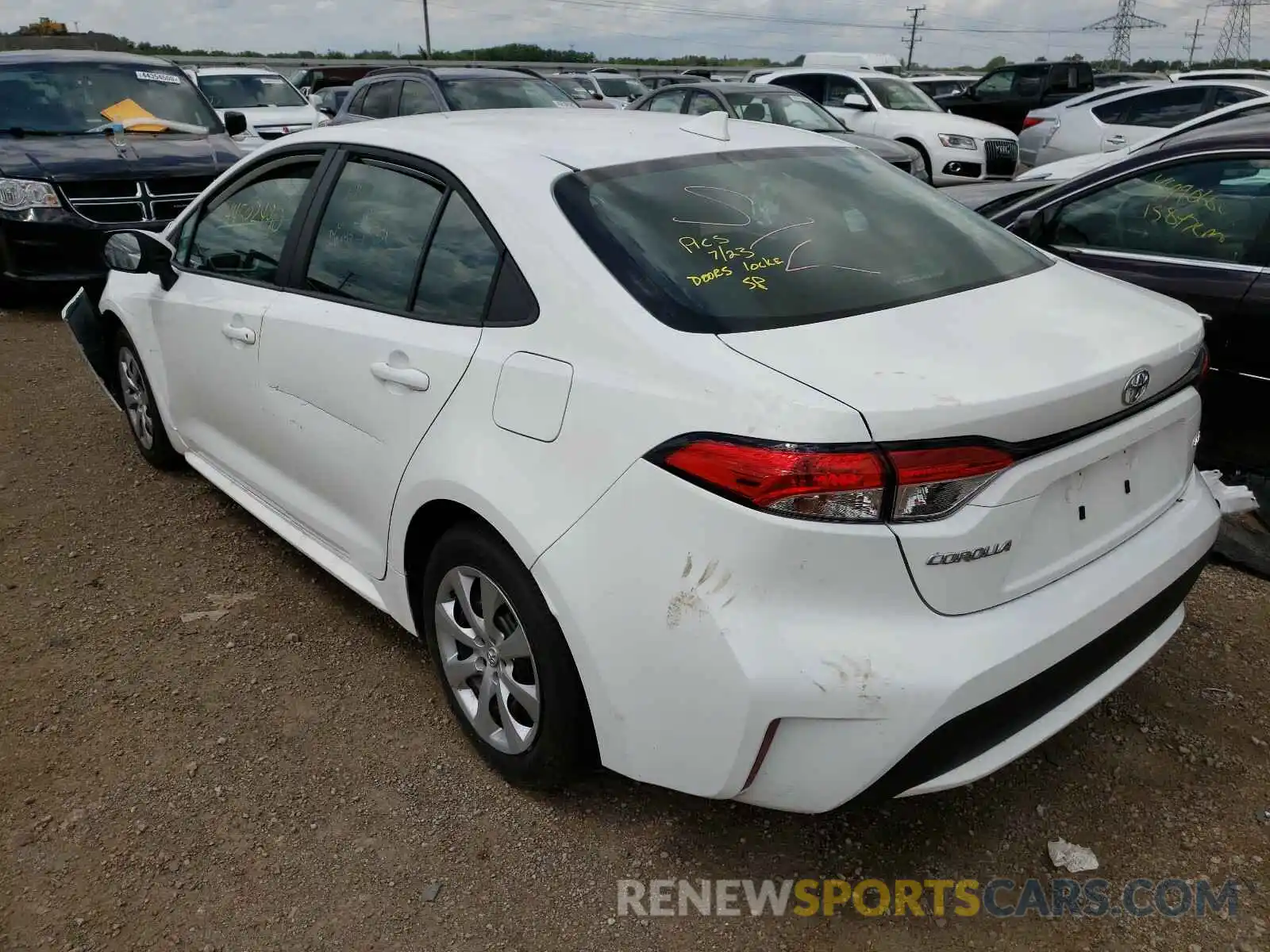 3 Photograph of a damaged car 5YFEPRAEXLP121824 TOYOTA COROLLA 2020