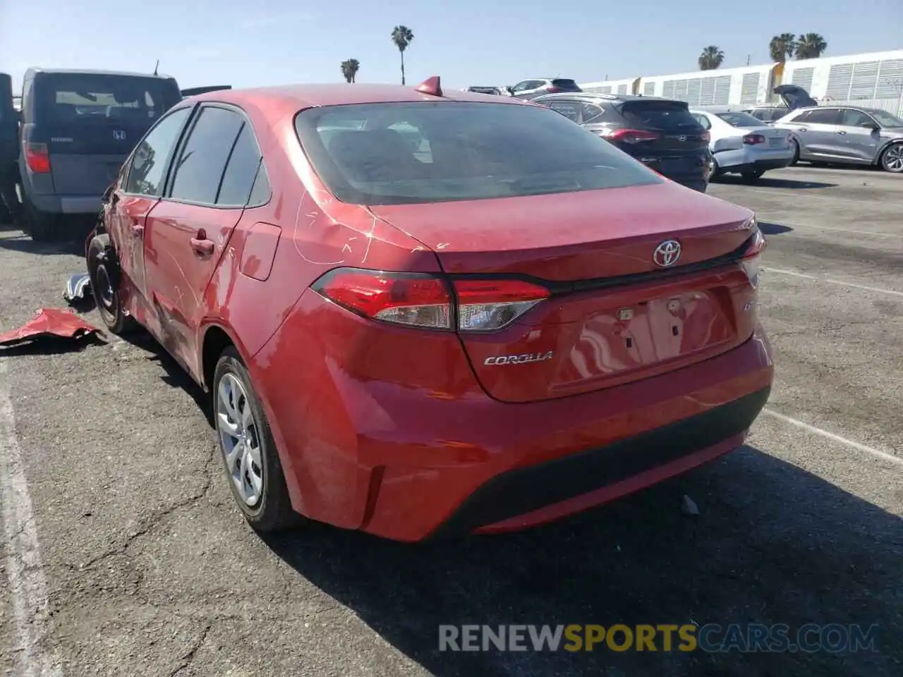 3 Photograph of a damaged car 5YFEPRAEXLP129910 TOYOTA COROLLA 2020