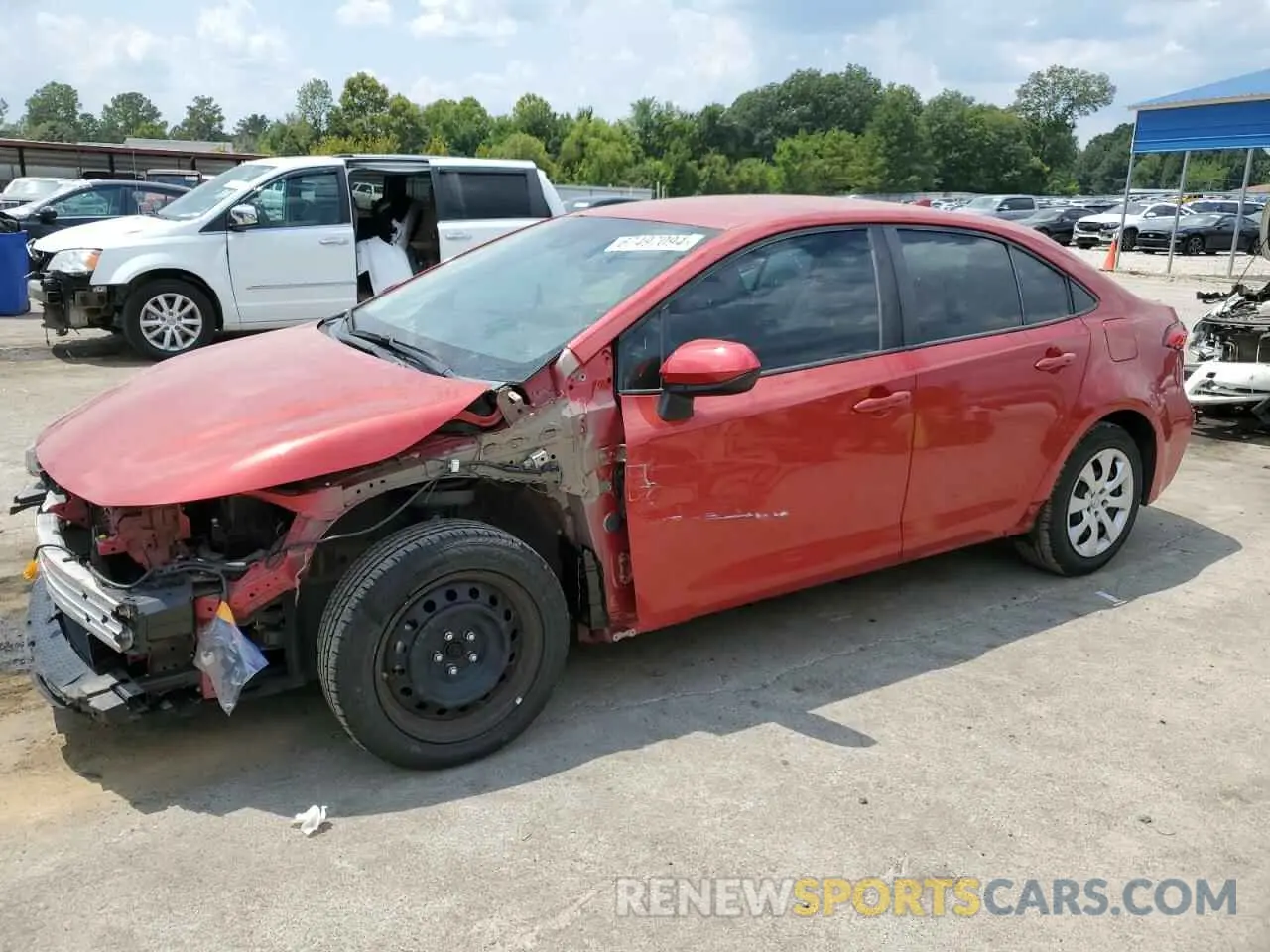 1 Photograph of a damaged car 5YFEPRAEXLP140275 TOYOTA COROLLA 2020