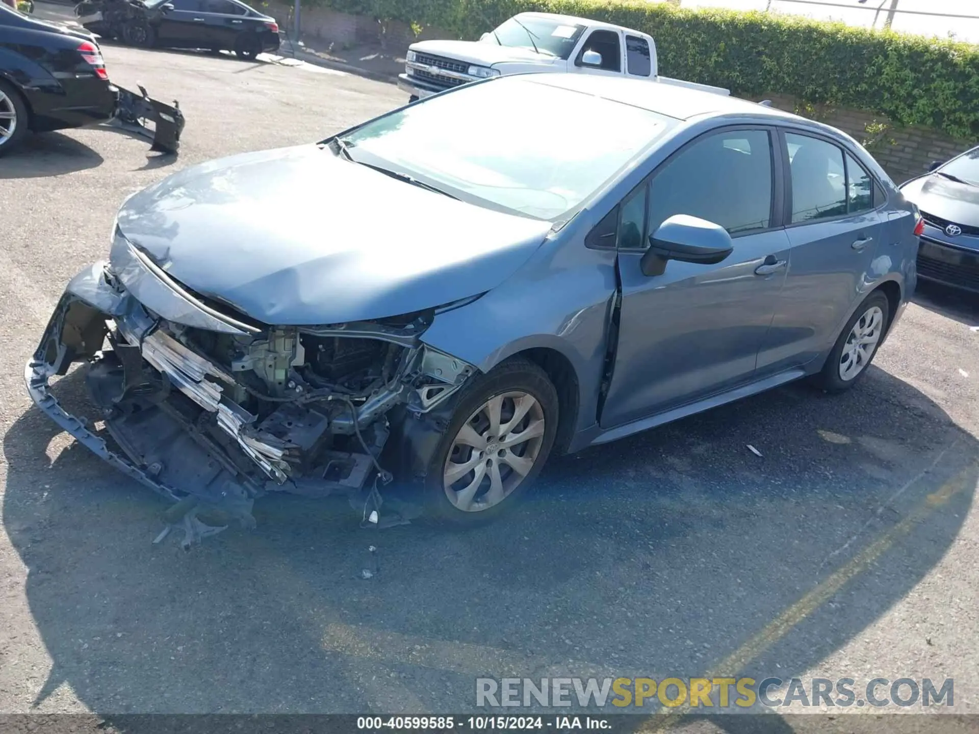 2 Photograph of a damaged car 5YFEPRAEXLP140860 TOYOTA COROLLA 2020
