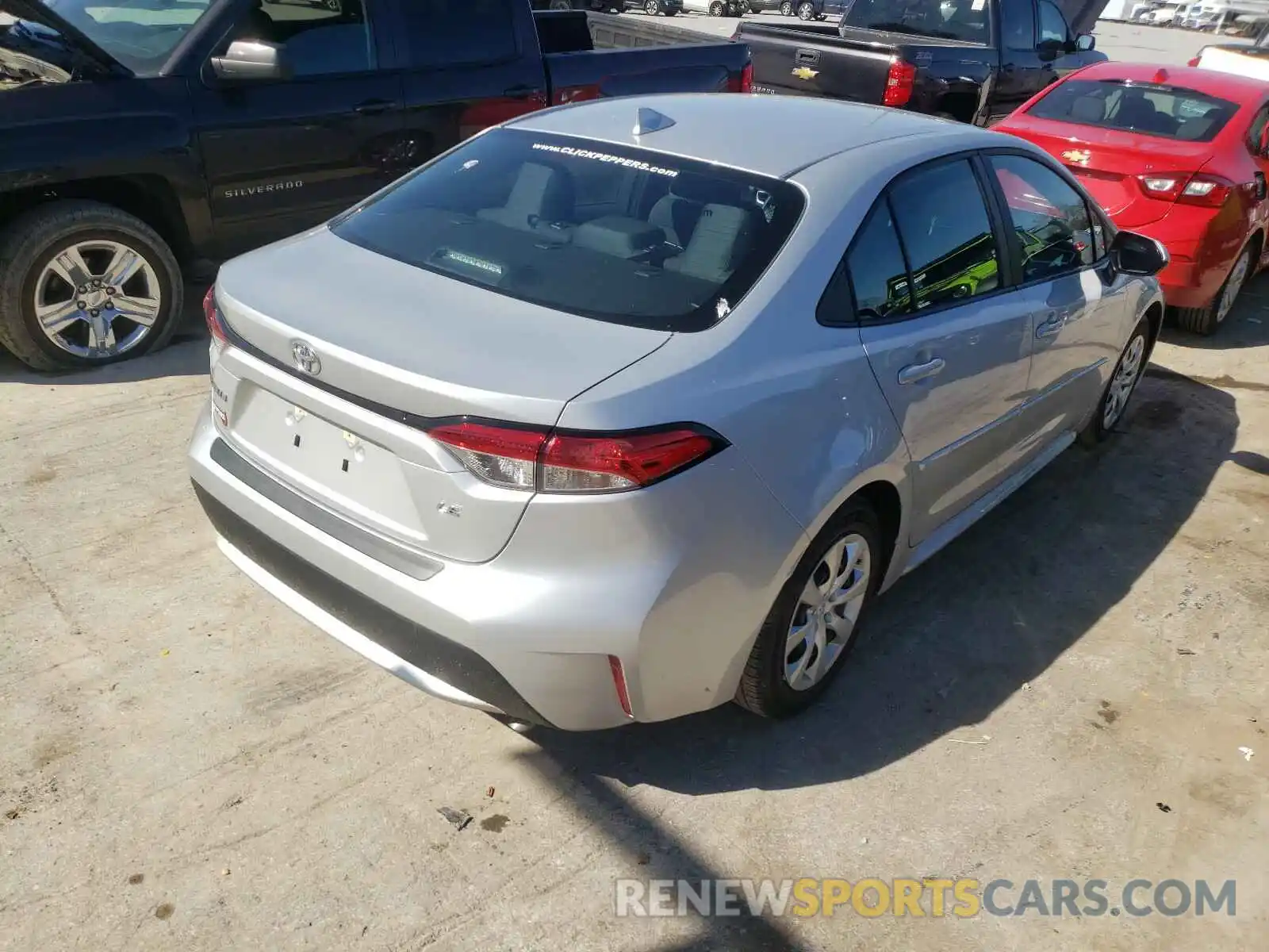 4 Photograph of a damaged car 5YFEPRAEXLP142429 TOYOTA COROLLA 2020