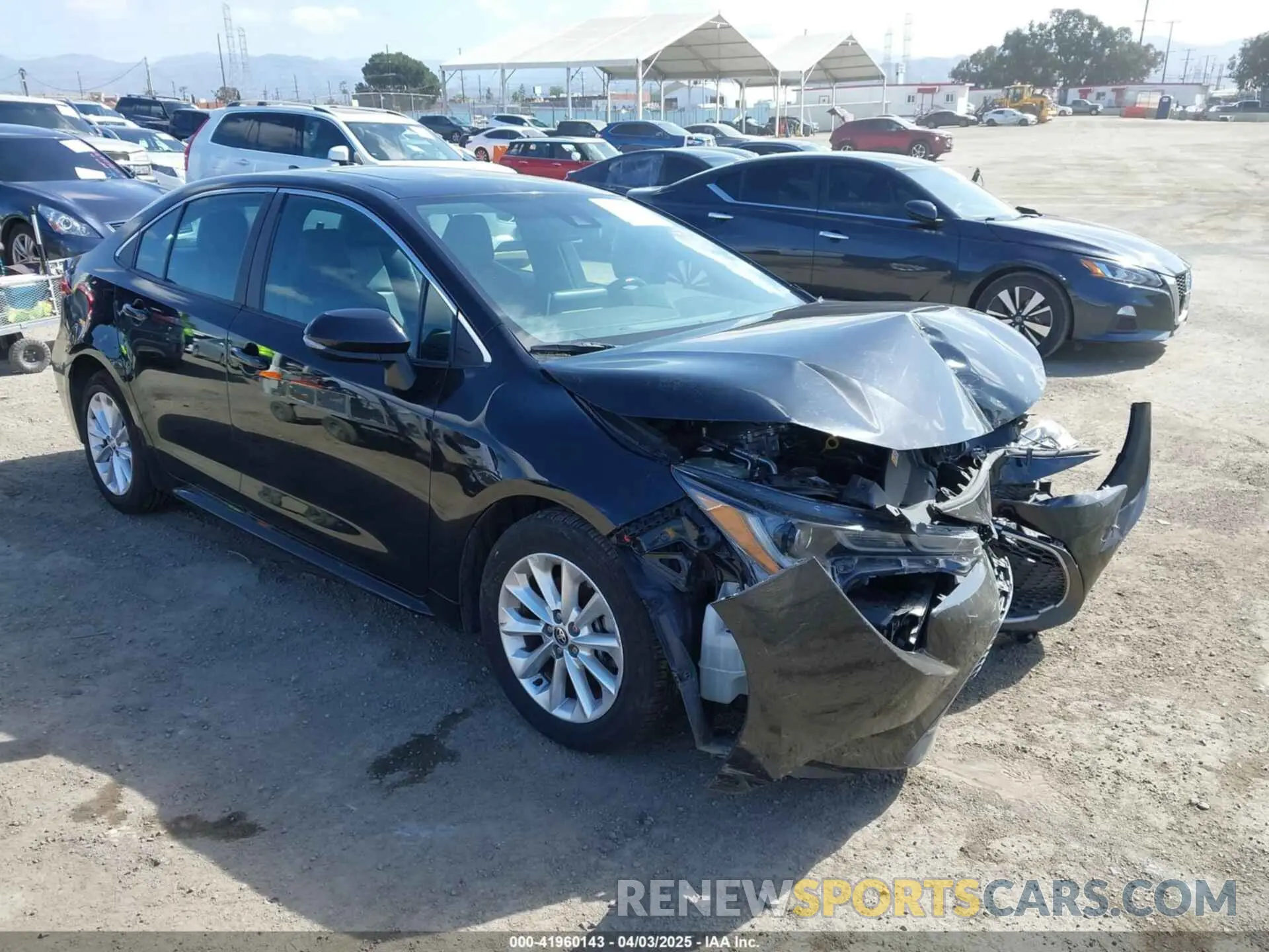 1 Photograph of a damaged car 5YFFPRAE4LP101458 TOYOTA COROLLA 2020