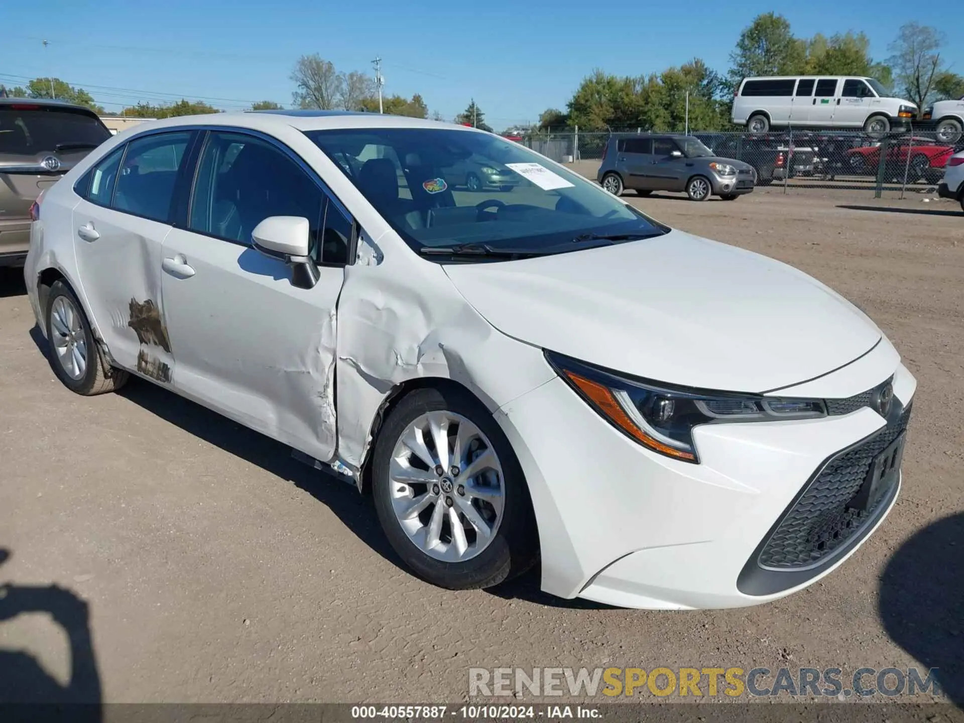 1 Photograph of a damaged car 5YFFPRAE5LP062038 TOYOTA COROLLA 2020