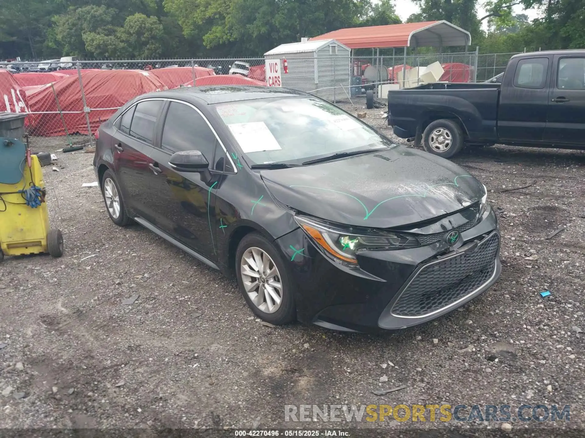 1 Photograph of a damaged car 5YFFPRAE6LP008358 TOYOTA COROLLA 2020