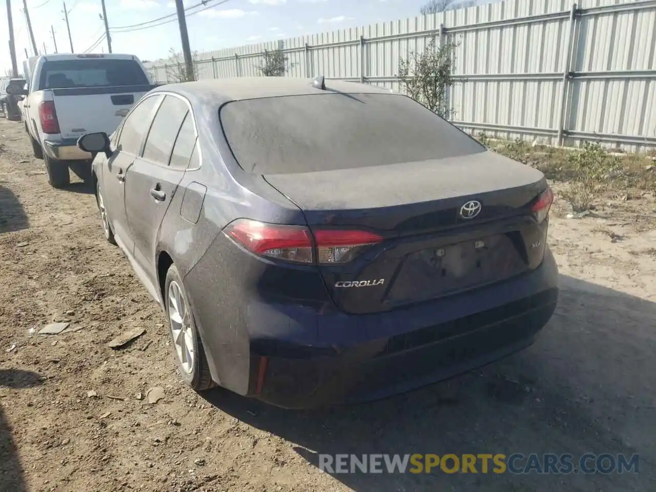 3 Photograph of a damaged car 5YFFPRAEXLP003468 TOYOTA COROLLA 2020