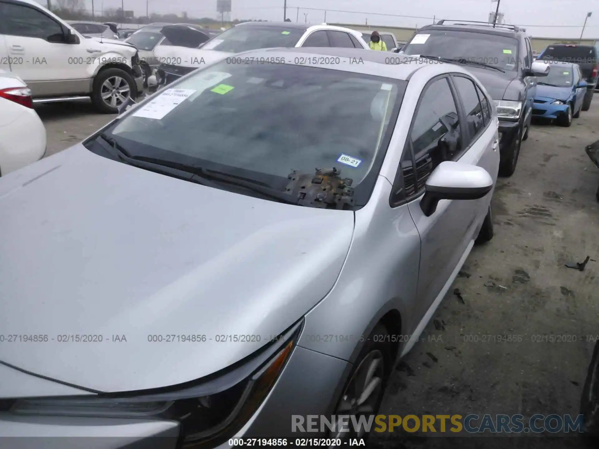 2 Photograph of a damaged car 5YFHPRAE0LP018019 TOYOTA COROLLA 2020