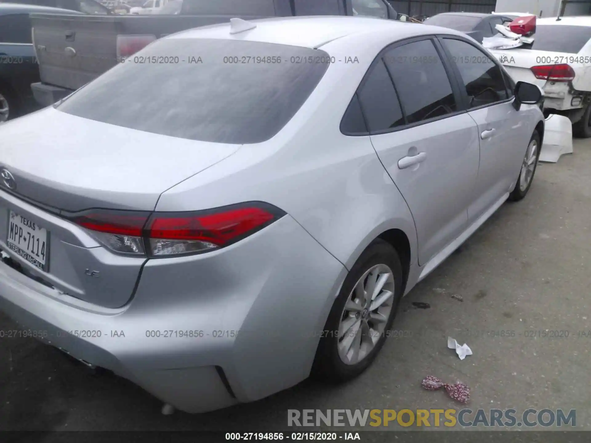 4 Photograph of a damaged car 5YFHPRAE0LP018019 TOYOTA COROLLA 2020