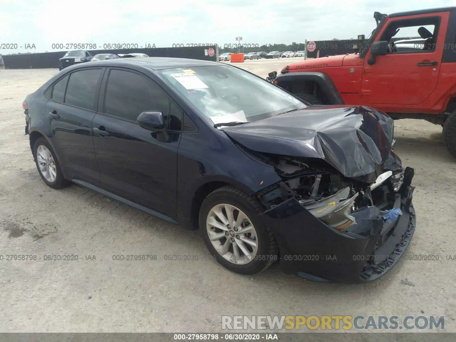 1 Photograph of a damaged car 5YFHPRAE0LP020241 TOYOTA COROLLA 2020