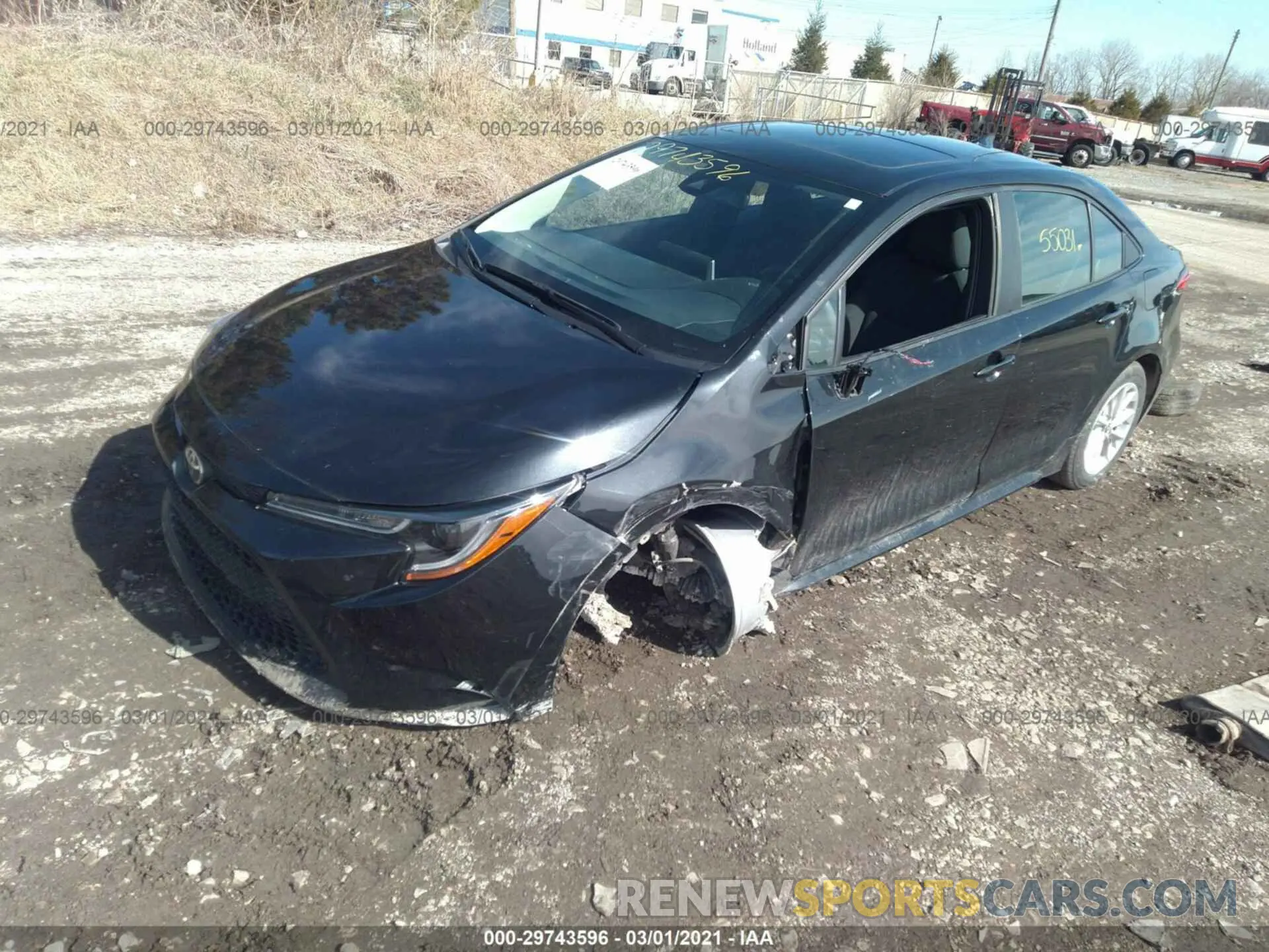2 Photograph of a damaged car 5YFHPRAE3LP004406 TOYOTA COROLLA 2020