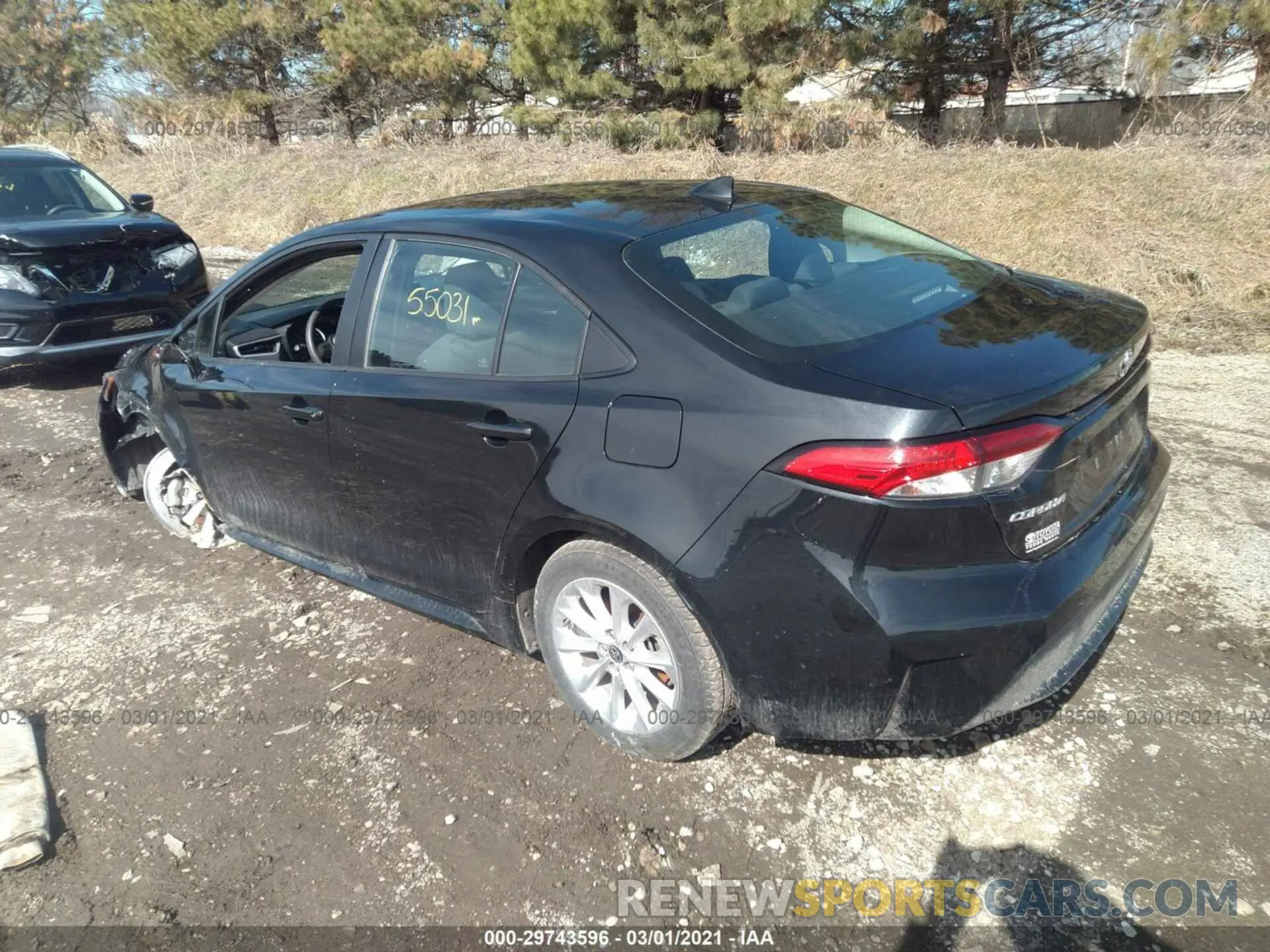 3 Photograph of a damaged car 5YFHPRAE3LP004406 TOYOTA COROLLA 2020
