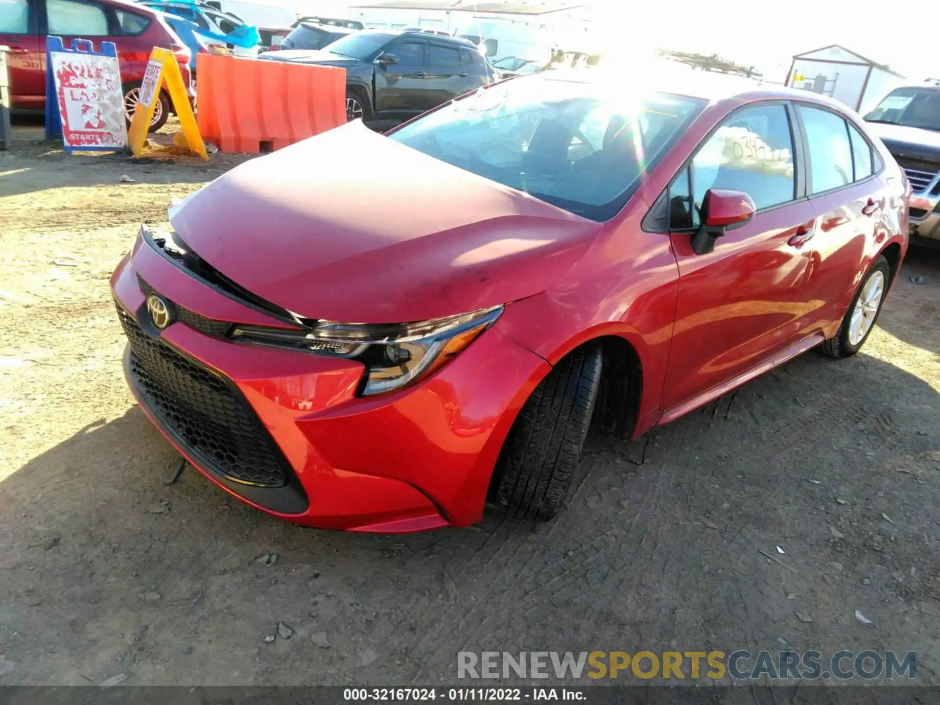 2 Photograph of a damaged car 5YFHPRAE3LP034778 TOYOTA COROLLA 2020