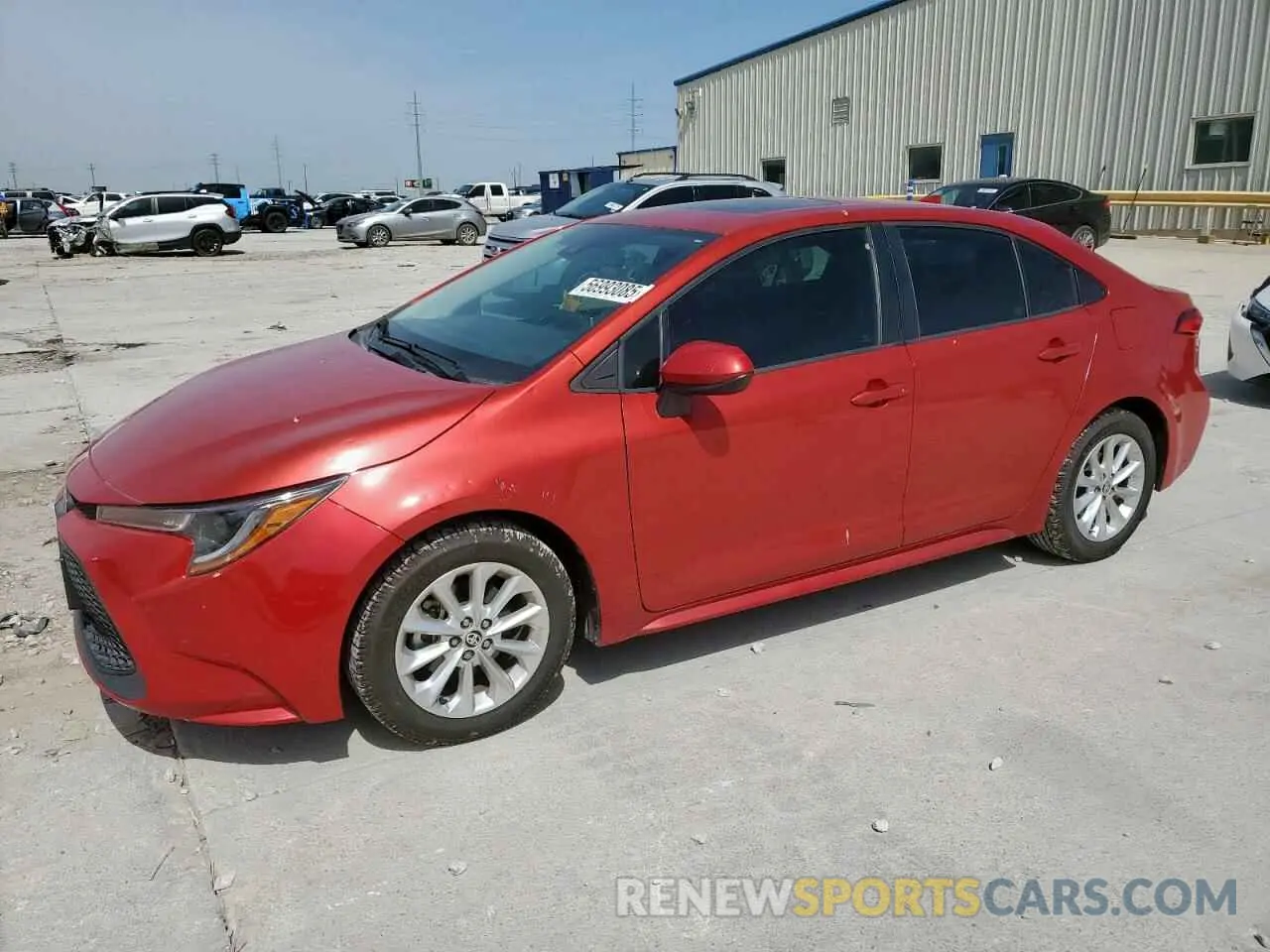 1 Photograph of a damaged car 5YFHPRAE4LP033932 TOYOTA COROLLA 2020
