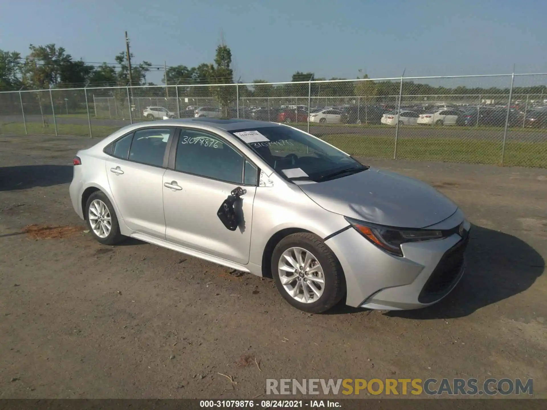 1 Photograph of a damaged car 5YFHPRAE4LP049709 TOYOTA COROLLA 2020