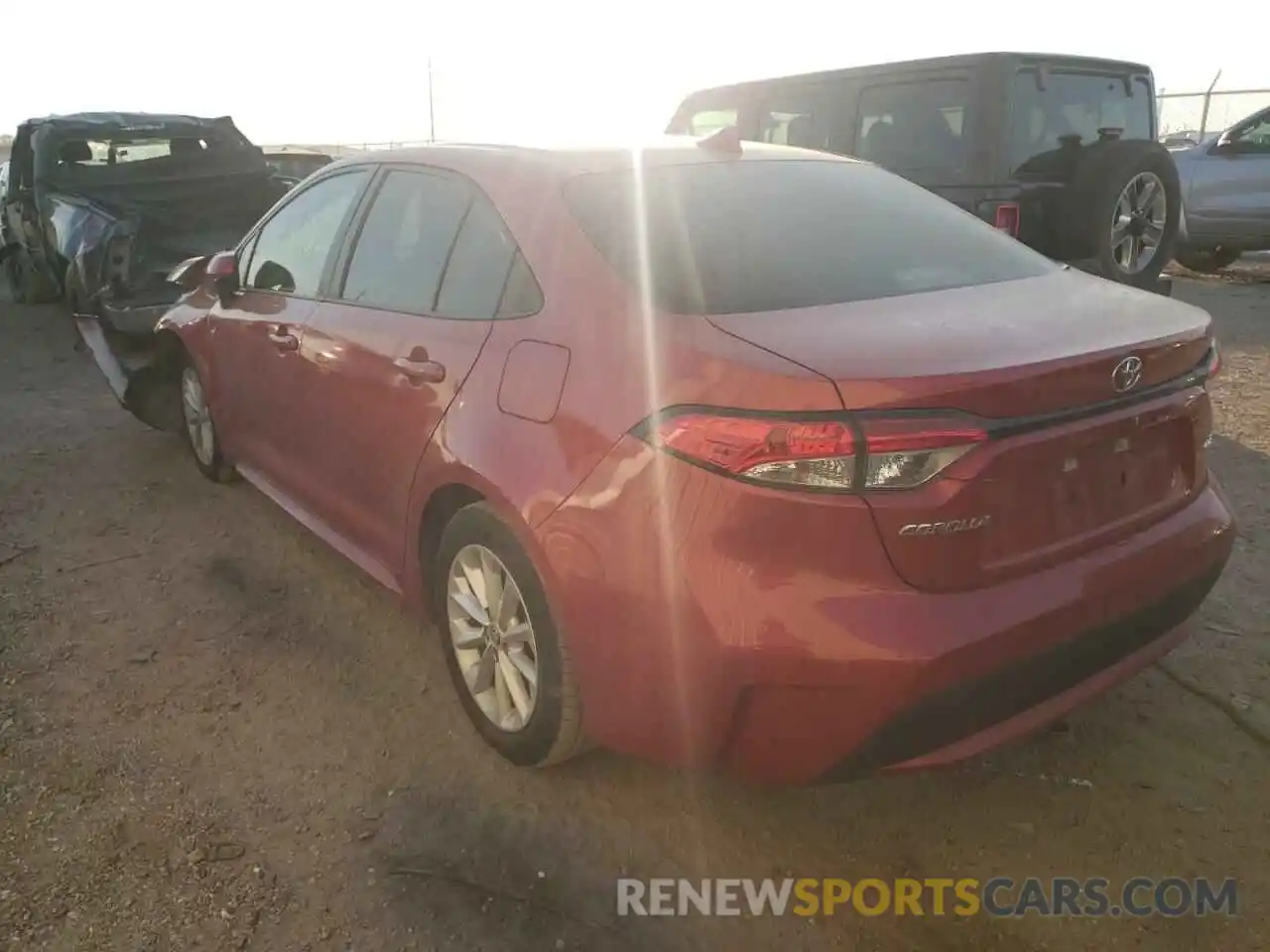 3 Photograph of a damaged car 5YFHPRAE7LP016963 TOYOTA COROLLA 2020