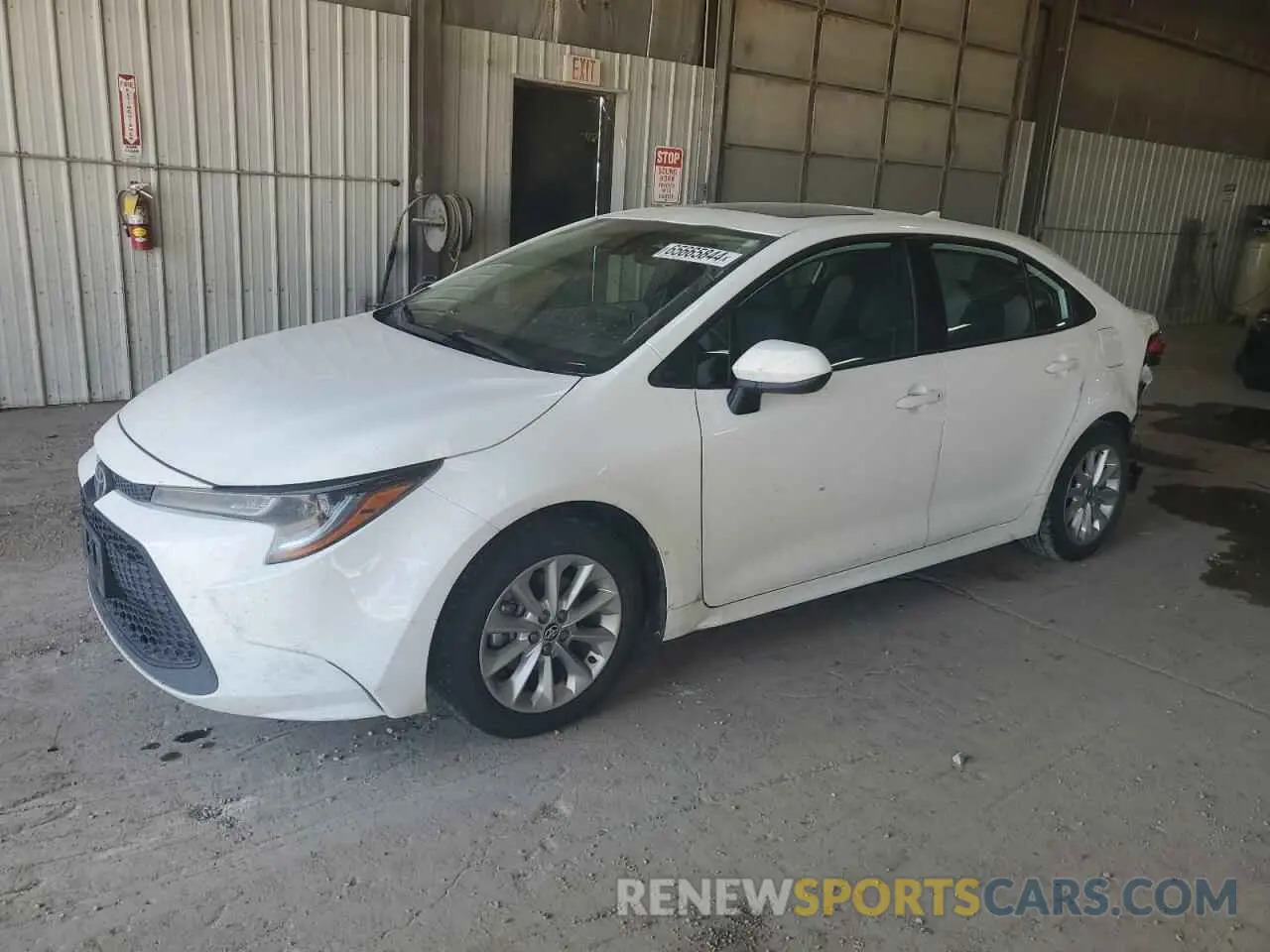 1 Photograph of a damaged car 5YFHPRAEXLP034891 TOYOTA COROLLA 2020