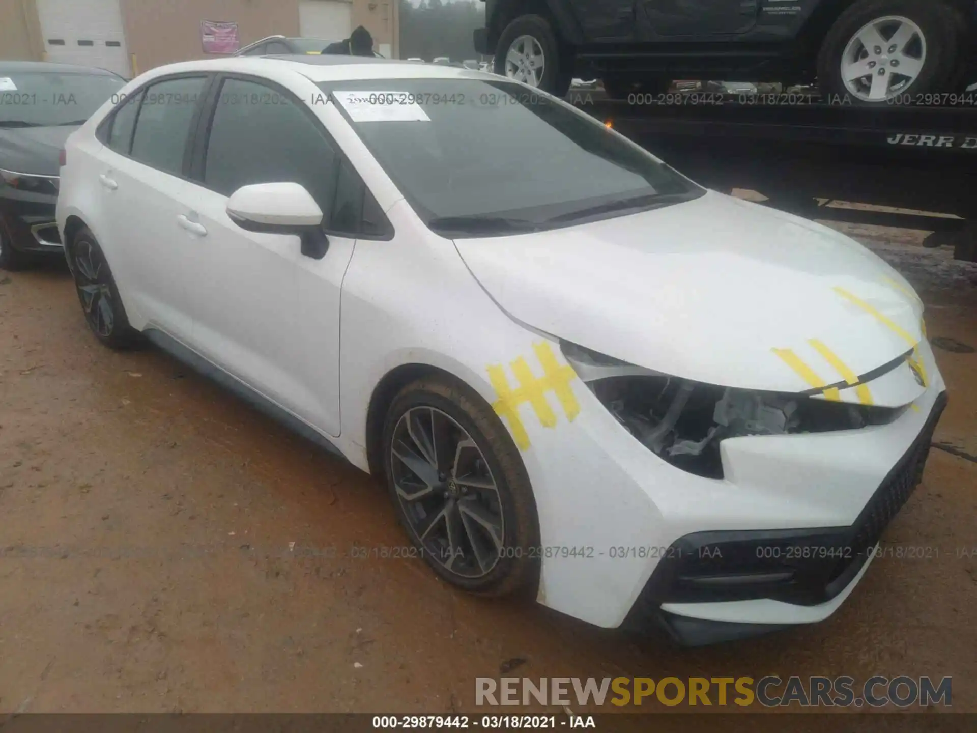 1 Photograph of a damaged car 5YFM4RCE0LP031681 TOYOTA COROLLA 2020