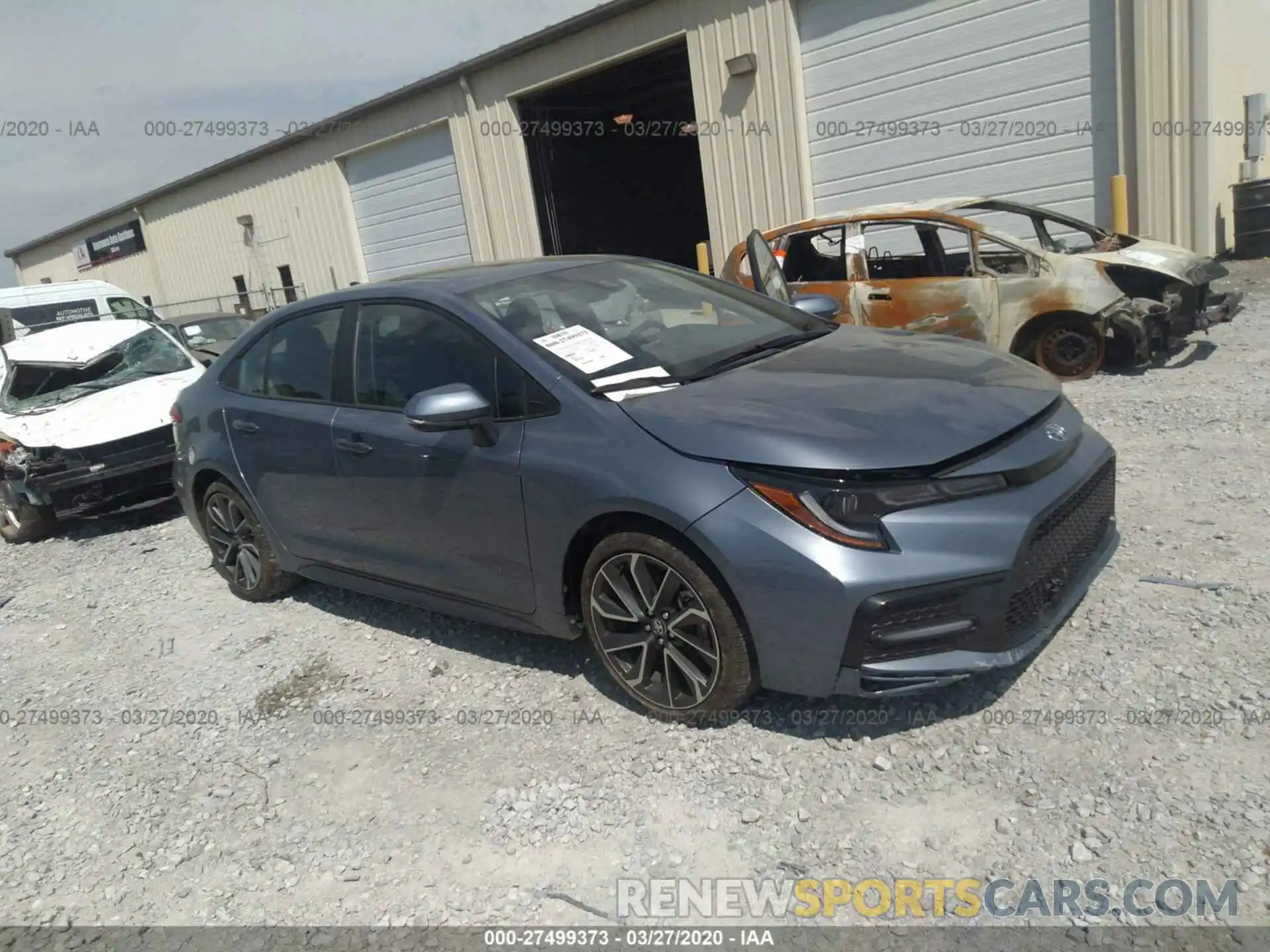 1 Photograph of a damaged car 5YFM4RCE5LP039498 TOYOTA COROLLA 2020