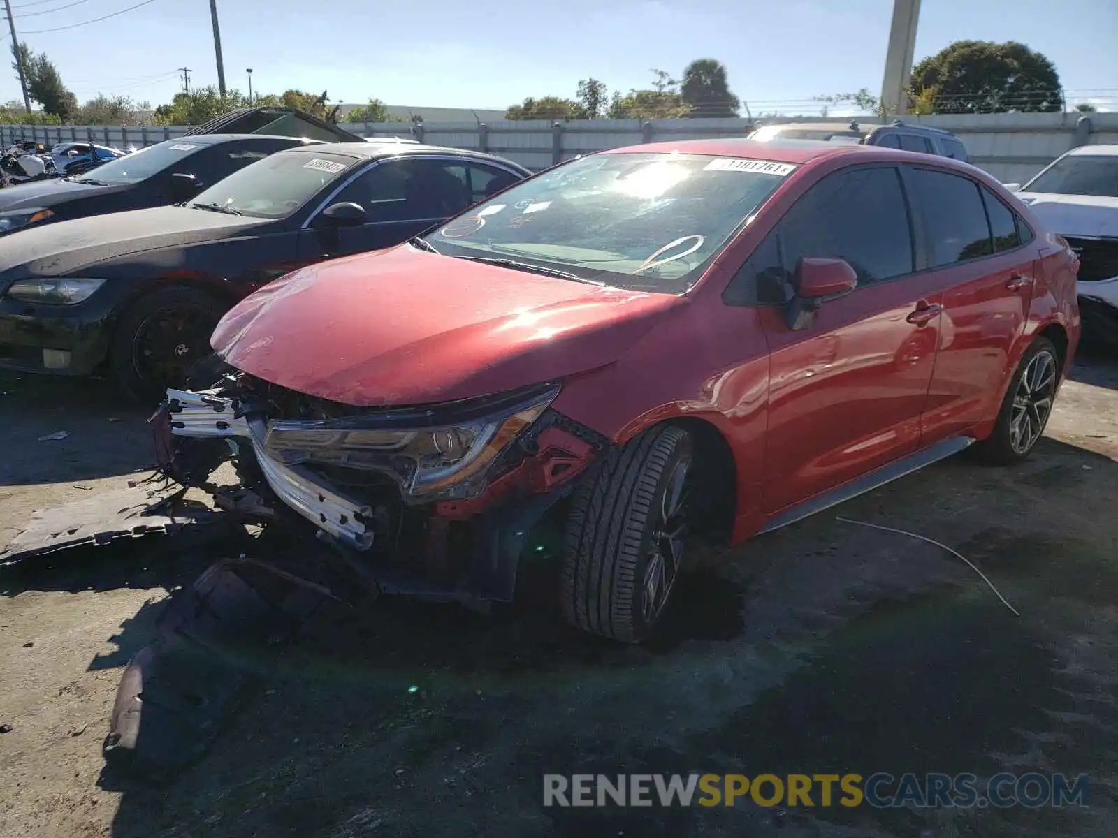 2 Photograph of a damaged car 5YFP4RCE0LP044590 TOYOTA COROLLA 2020