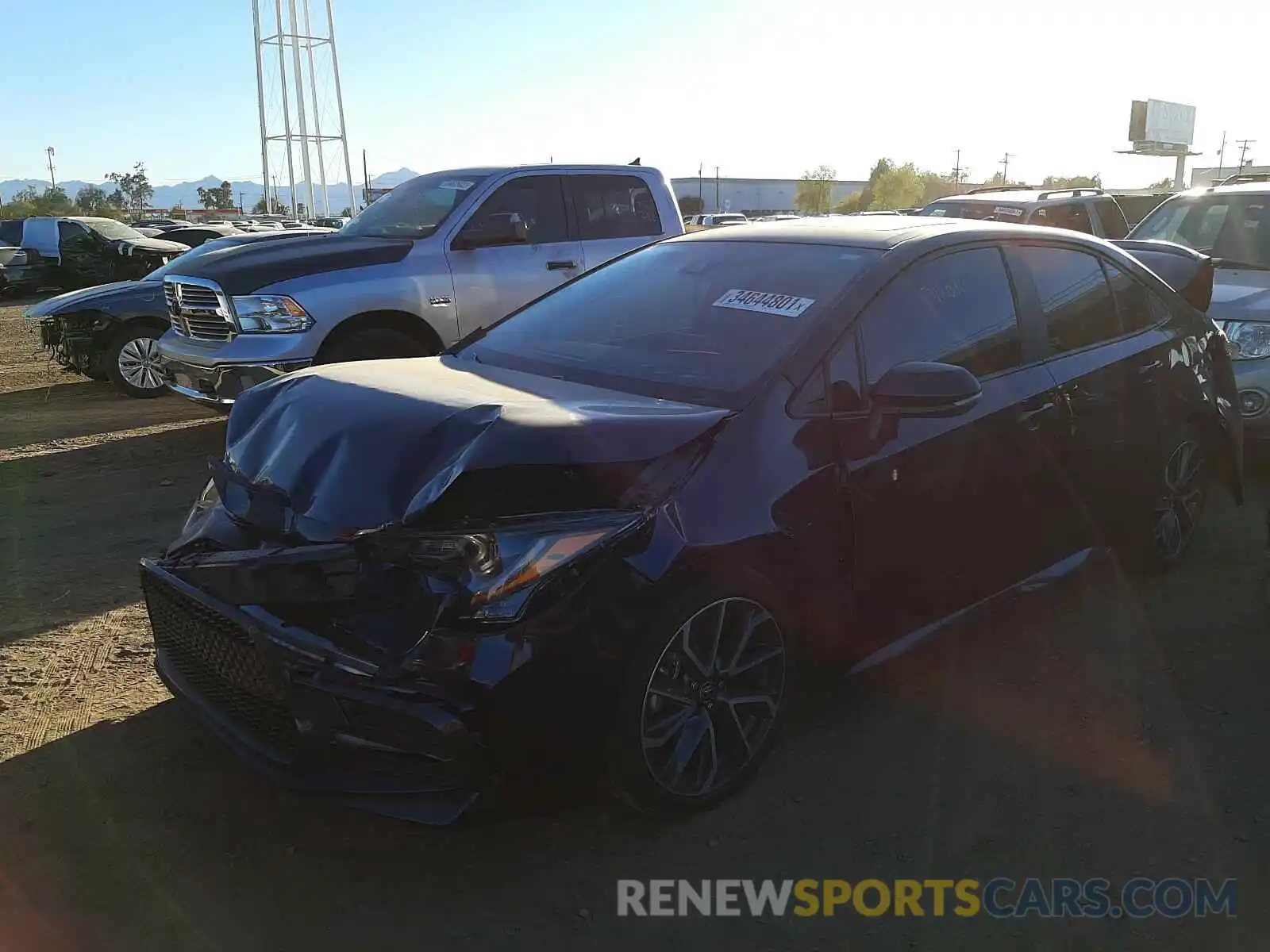 2 Photograph of a damaged car 5YFP4RCE2LP041156 TOYOTA COROLLA 2020