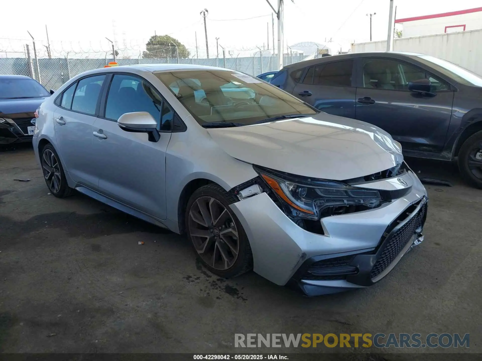 1 Photograph of a damaged car 5YFP4RCE2LP048270 TOYOTA COROLLA 2020