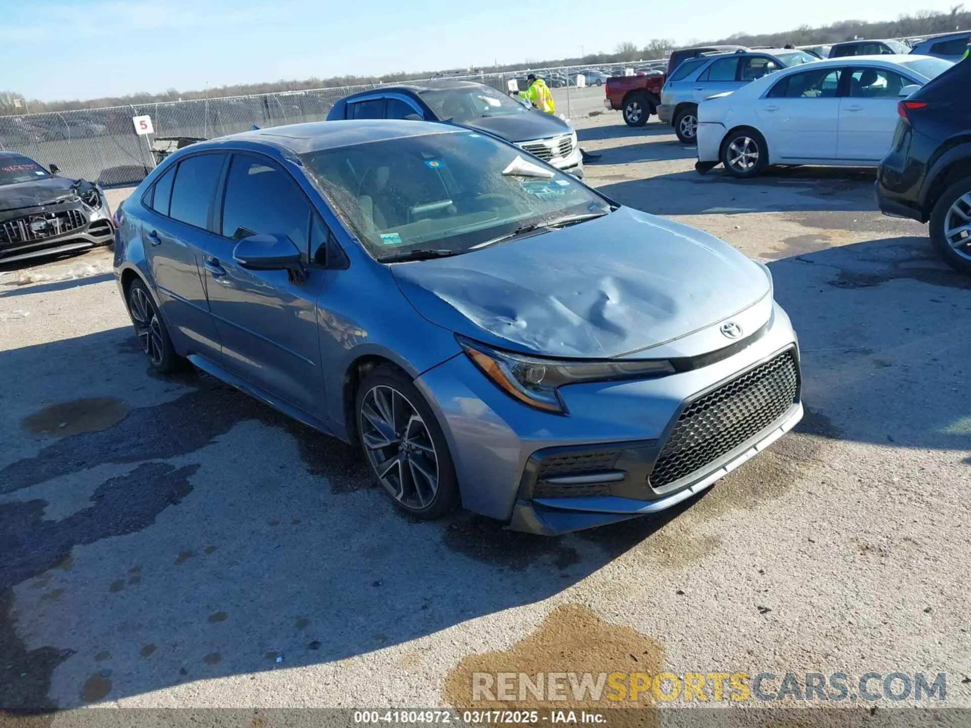 1 Photograph of a damaged car 5YFP4RCE7LP015507 TOYOTA COROLLA 2020